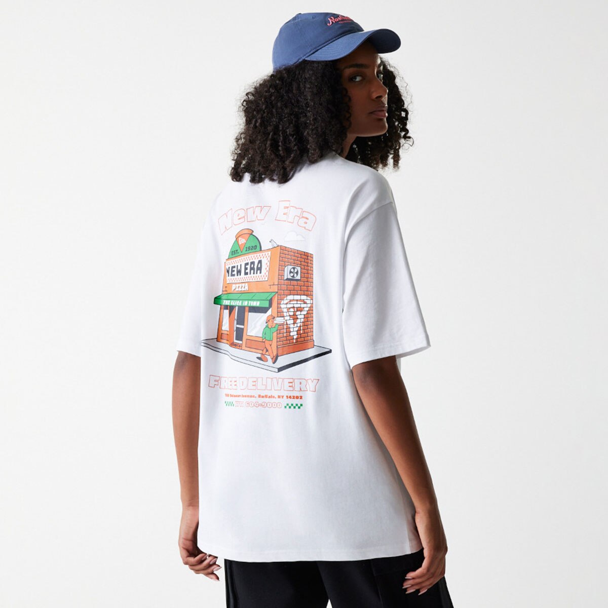 Imagen 3 de Camiseta Oversized New Era Graphic - Blanco Blanco