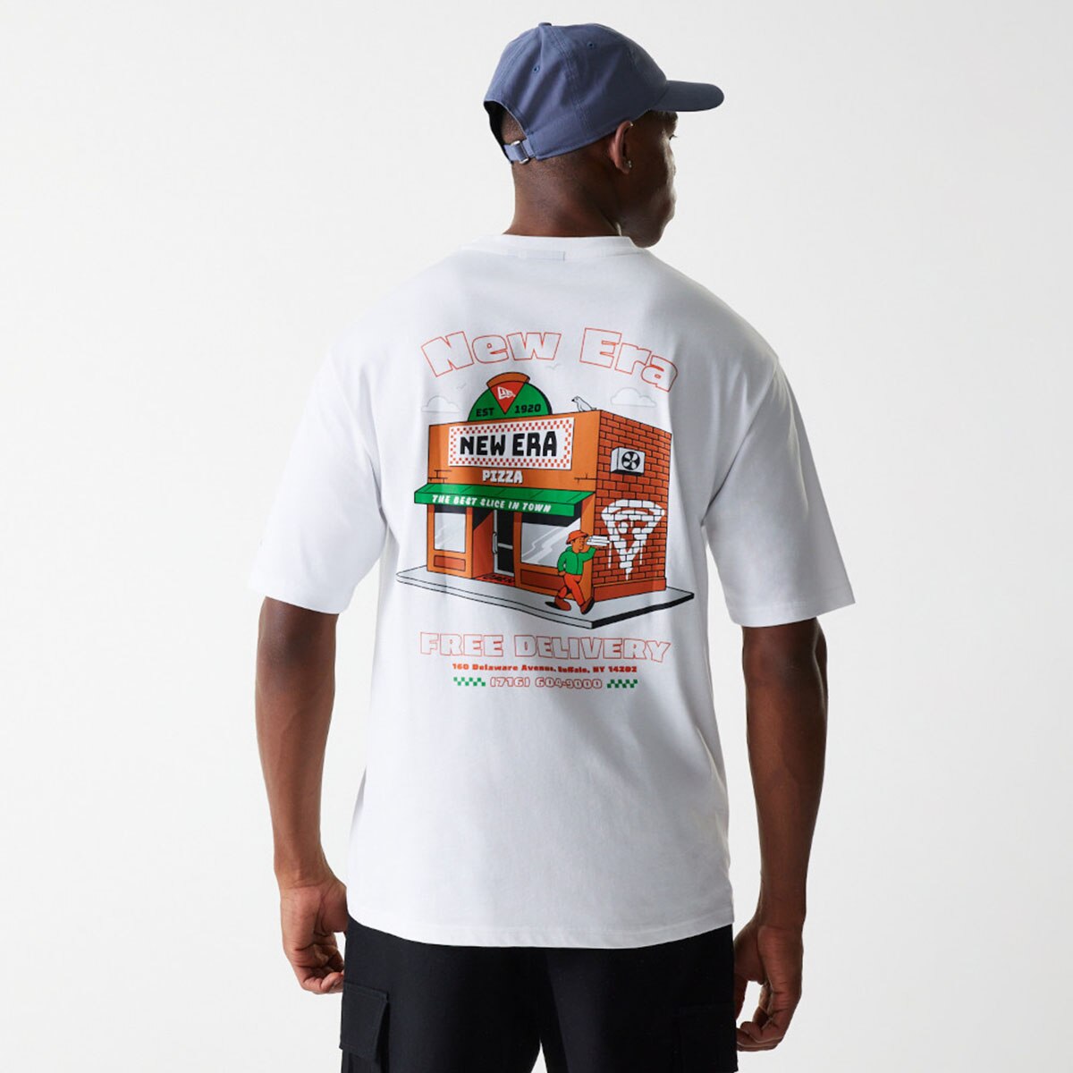 Imagen 4 de Camiseta Oversized New Era Graphic - Blanco Blanco
