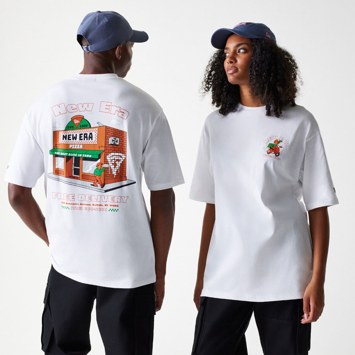 Imagen 5 de Camiseta Oversized New Era Graphic - Blanco Blanco