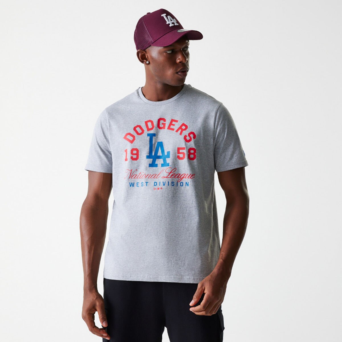 Camiseta LA Dodgers MLB Wordmark - Gris claro Gris claro-1