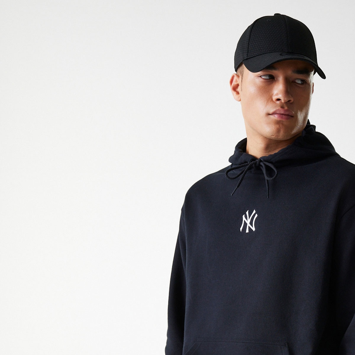 Imagen 0 de Sudadera Oversized New York Yankees MLB Midi Negro