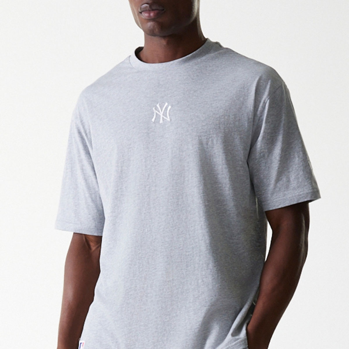 Imagen 0 de Camiseta Oversized New Yor Yankees MLB Midi Gris claro