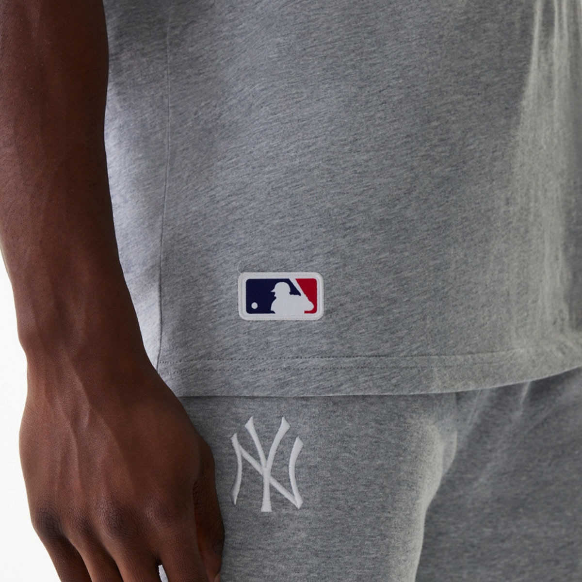 Camiseta Oversized New Yor Yankees MLB Midi - Gris claro Gris claro-5