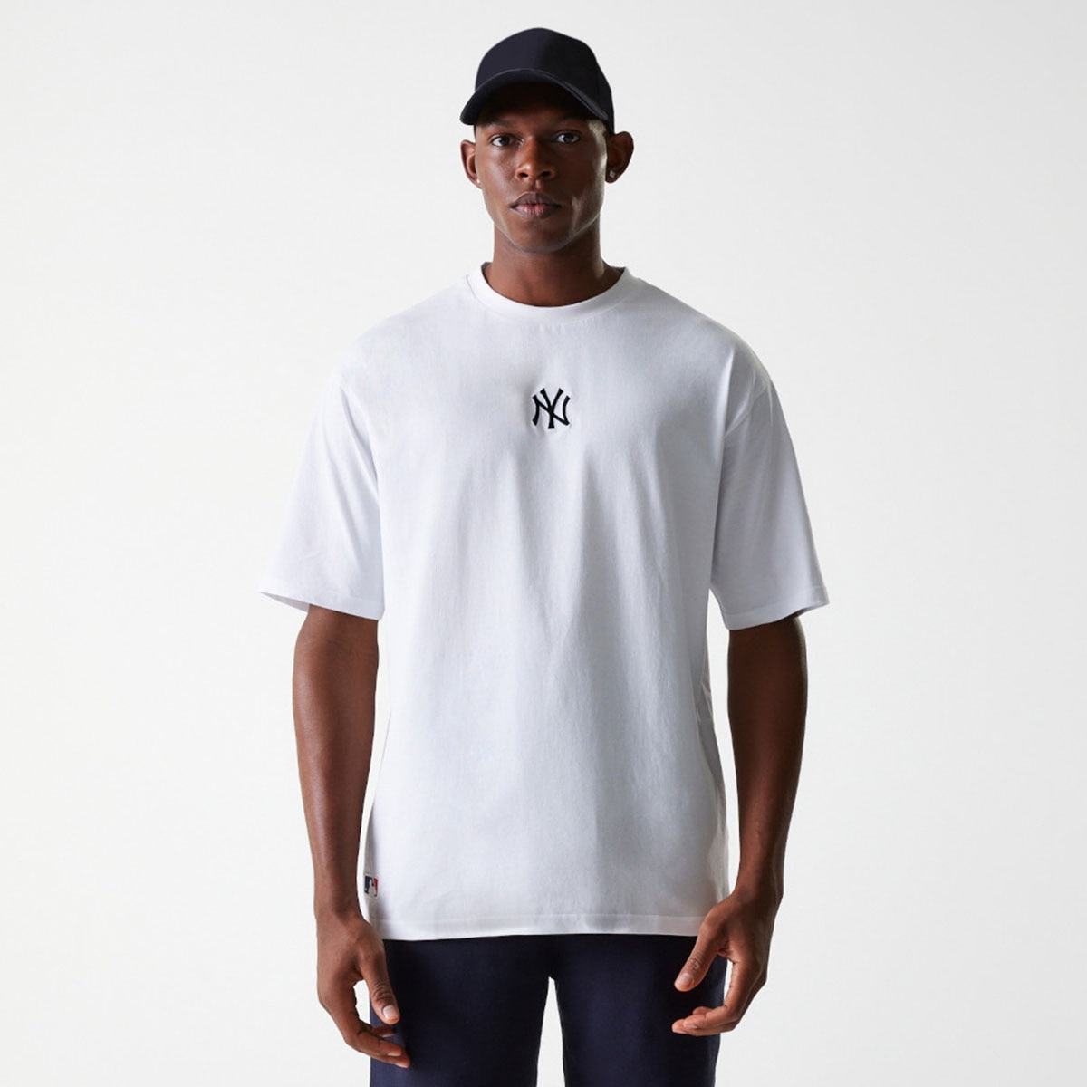 Imagen 0 de Camiseta Oversized New Yor Yankees MLB Midi Blanco