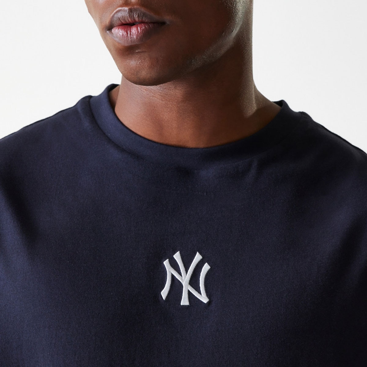 Camiseta Oversized New Yor Yankees MLB Midi - Azul marino Azul marino-3