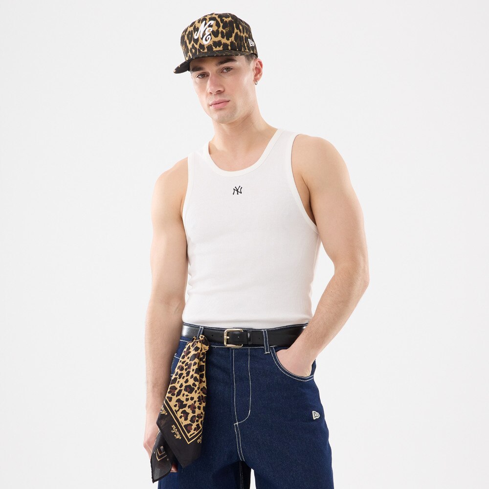New Era Camiseta tirantes de hombre New York Yankees Blanco