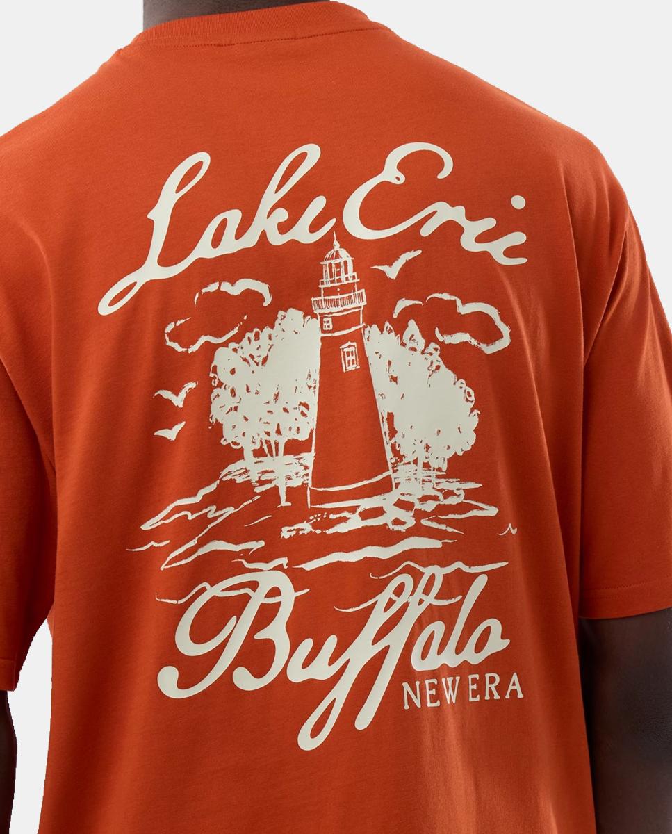 Imagen 3 de Camiseta de hombre Beach Graphic Oversized New Era - Rojo / Naranja Rojo / Naranja
