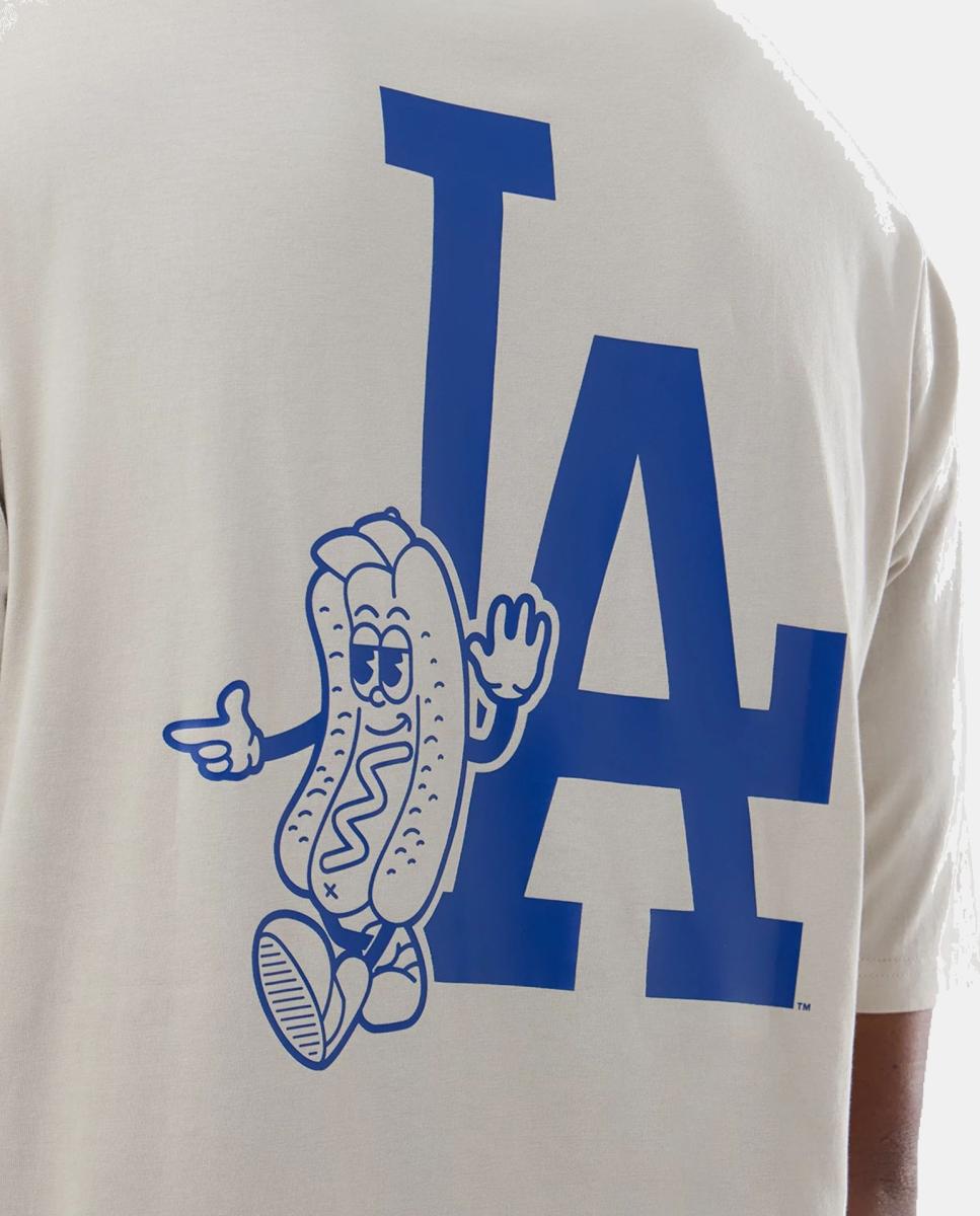 Imagen 3 de Camiseta de hombre Graphic Food Oversized Los Angeles Dodgers - Beige Beige