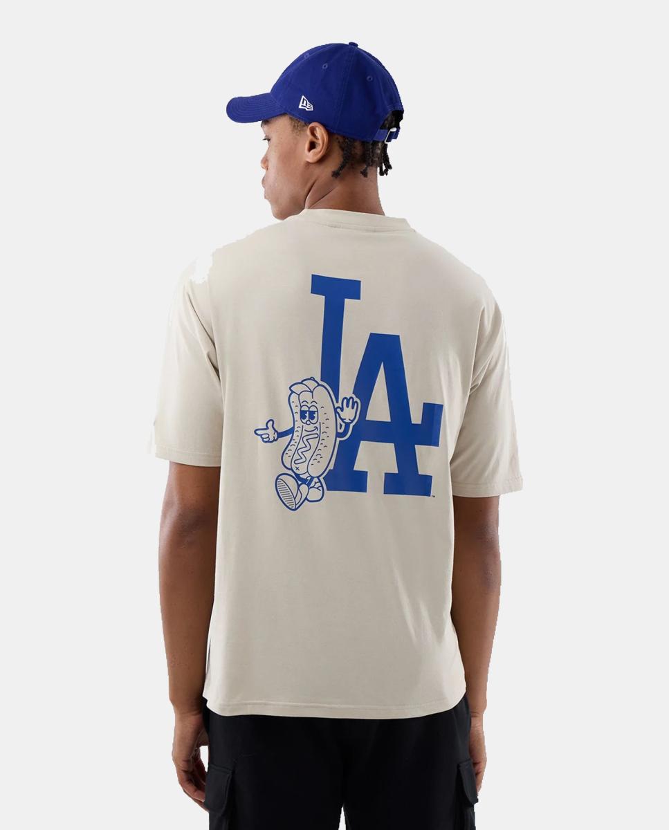 Imagen 5 de Camiseta de hombre Graphic Food Oversized Los Angeles Dodgers - Beige Beige