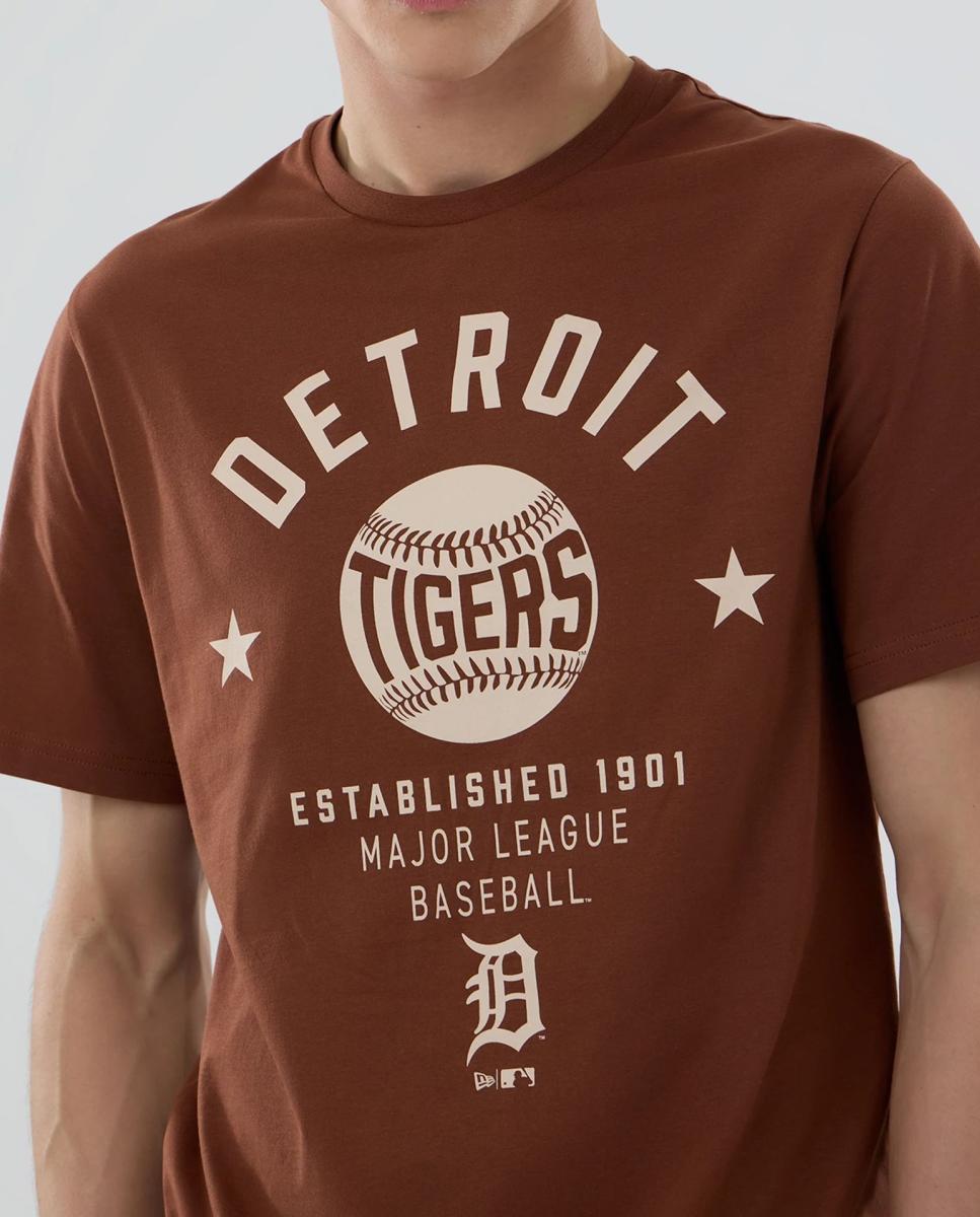 Imagen 4 de Camiseta de hombre Graphic Detroit Tigers - Marrón Marrón