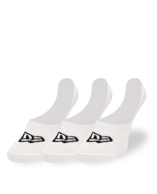 Imagen 0 de Pack 3 pares de calcetines invisibles New Era Blanco