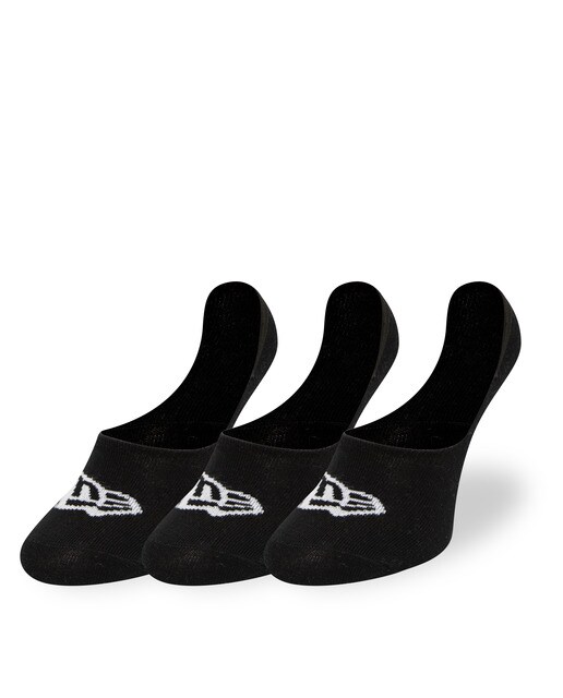 Imagen 0 de Pack 3 pares de calcetines invisibles New Era Negro