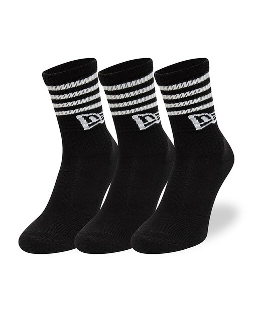 Imagen 0 de Pack de 3 pares de calcetines Stripe Crew New Era Negro