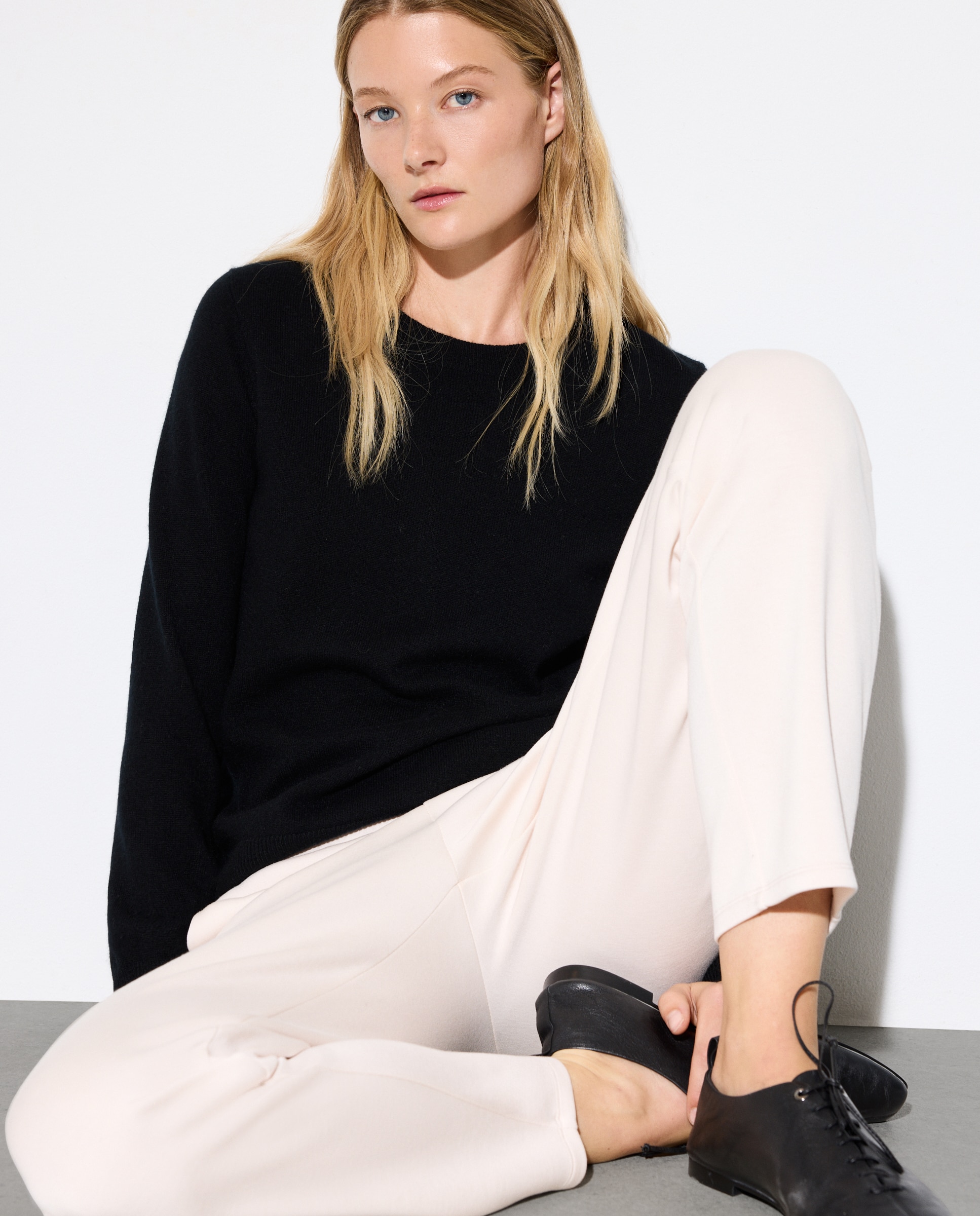 Imagem 0 de Camisola de Malha 100% Caxemira com Decote Redondo