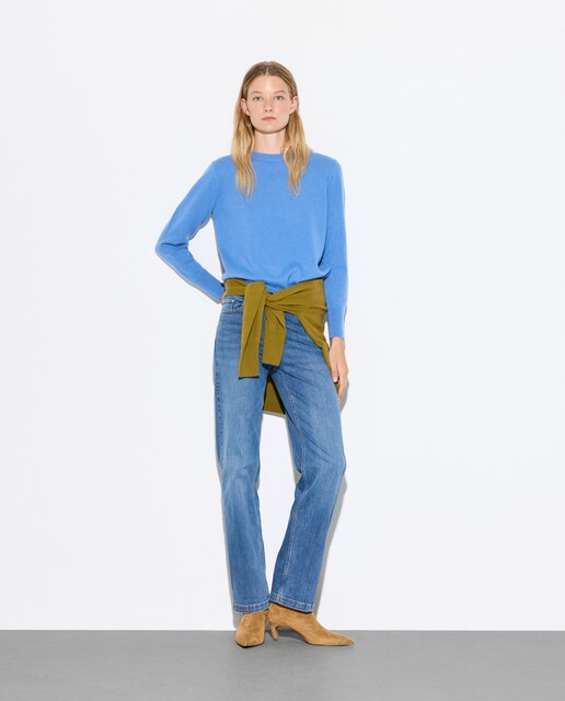 Imagem 0 de Camisola de Malha 100% Caxemira com Decote Redondo