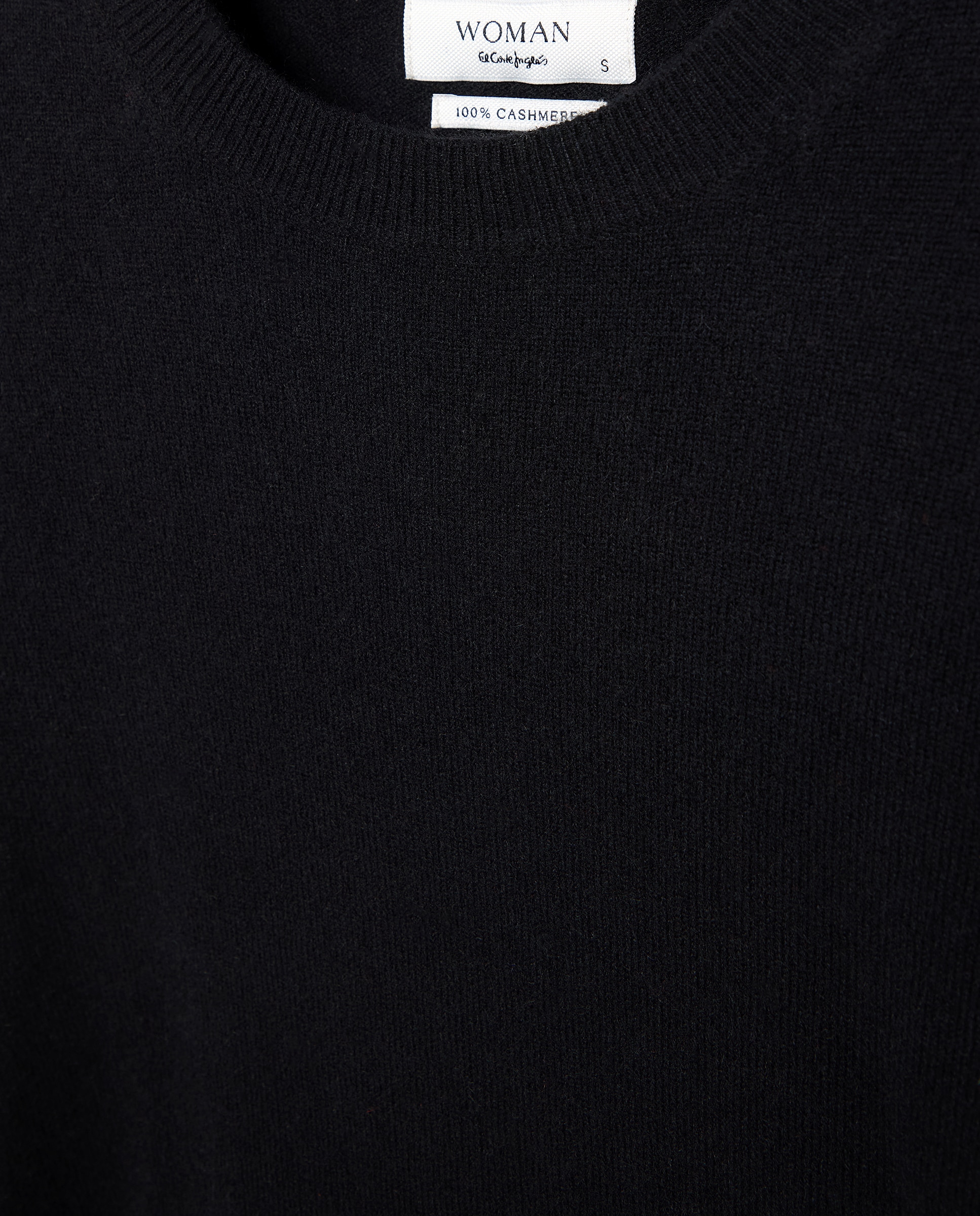 Jersey liso de mujer con manga francesa - Woman El Corte Inglés - Negro Negro-5