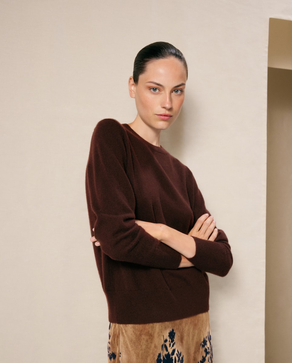 Imagen 0 de Jersey liso de mujer con manga francesa 730 Camel