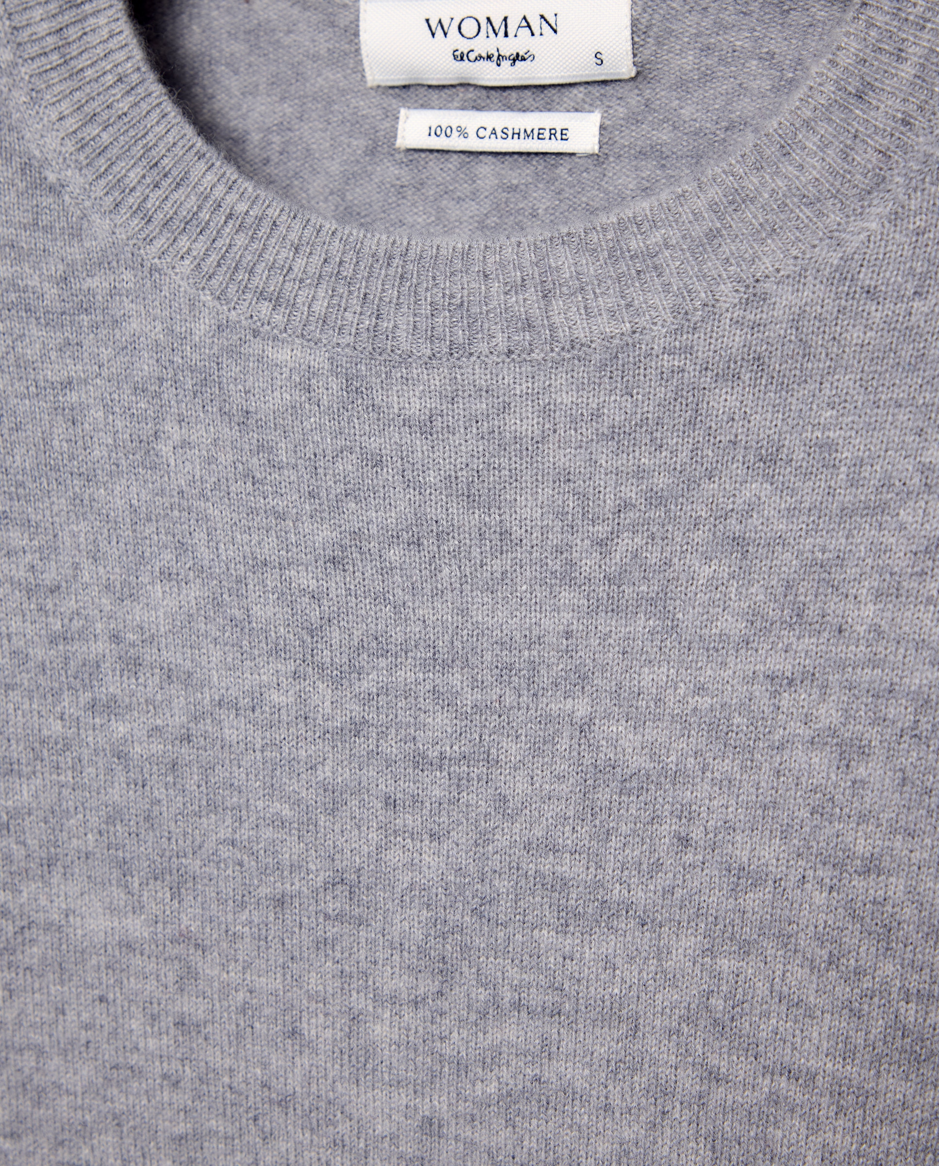 Jersey liso de mujer con manga francesa - Woman El Corte Inglés - 820 Gris medio 820 Gris medio-5