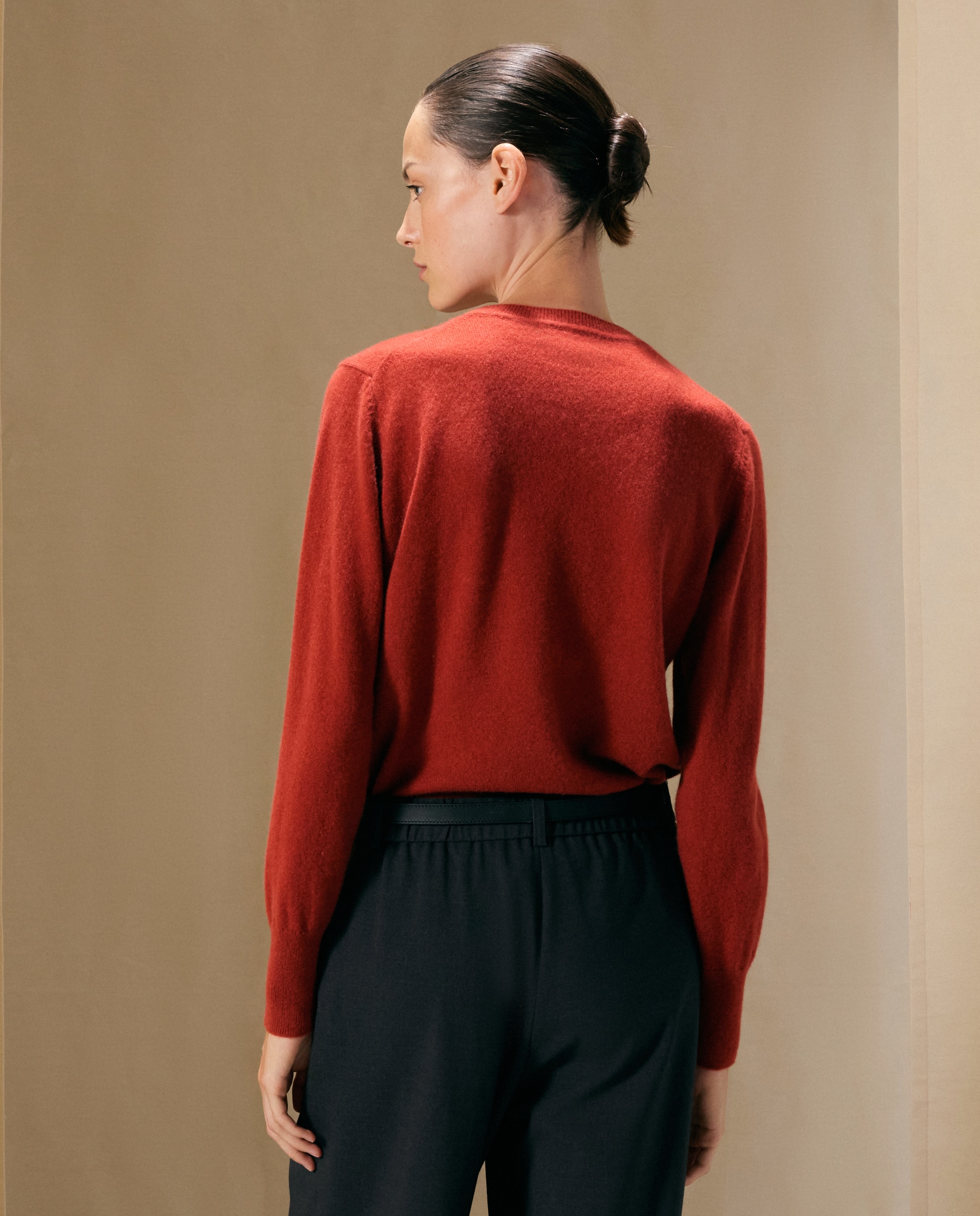 Jersey liso de mujer con manga francesa - Woman El Corte Inglés - 770 Terracota 770 Terracota-3