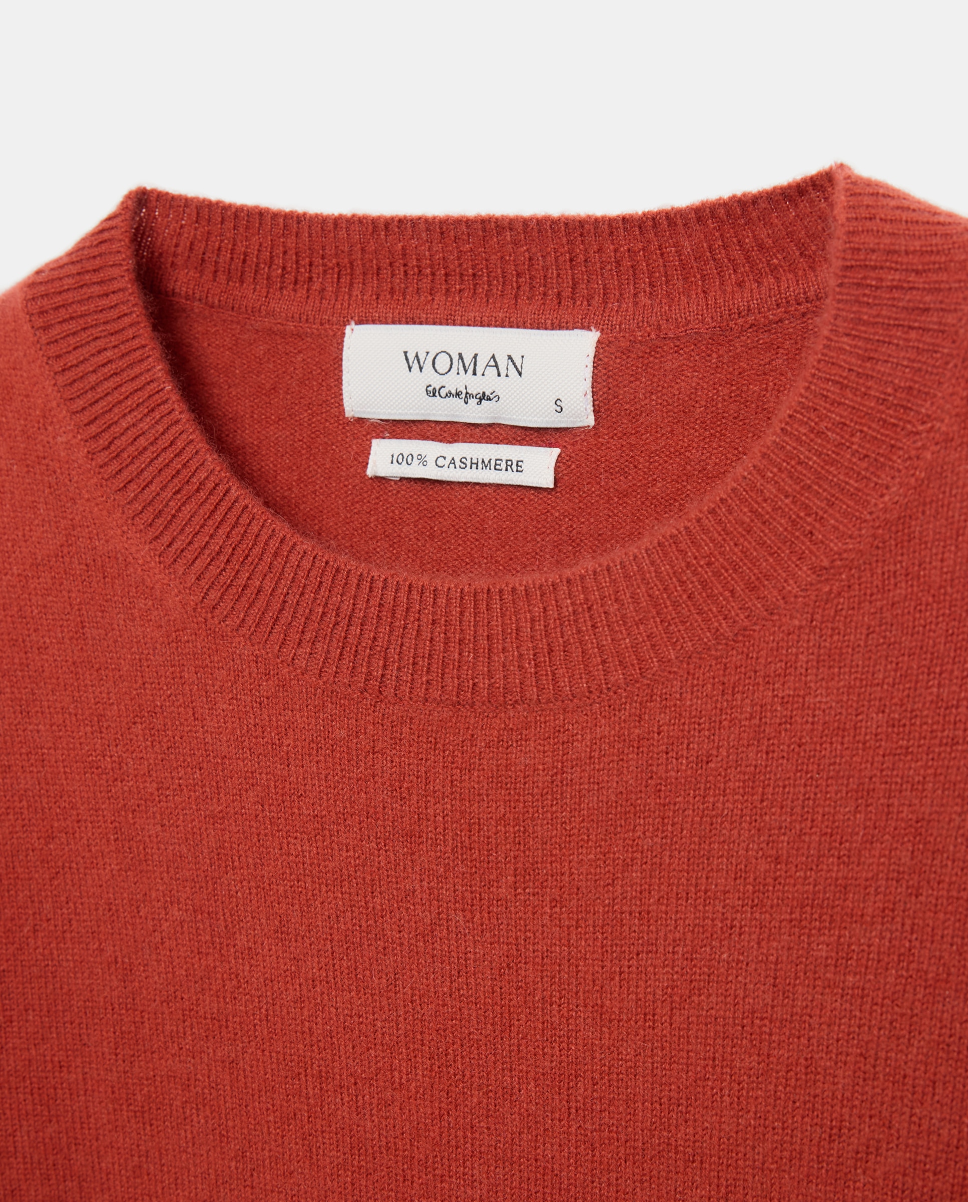 Jersey liso de mujer con manga francesa - Woman El Corte Inglés - 770 Terracota 770 Terracota-5