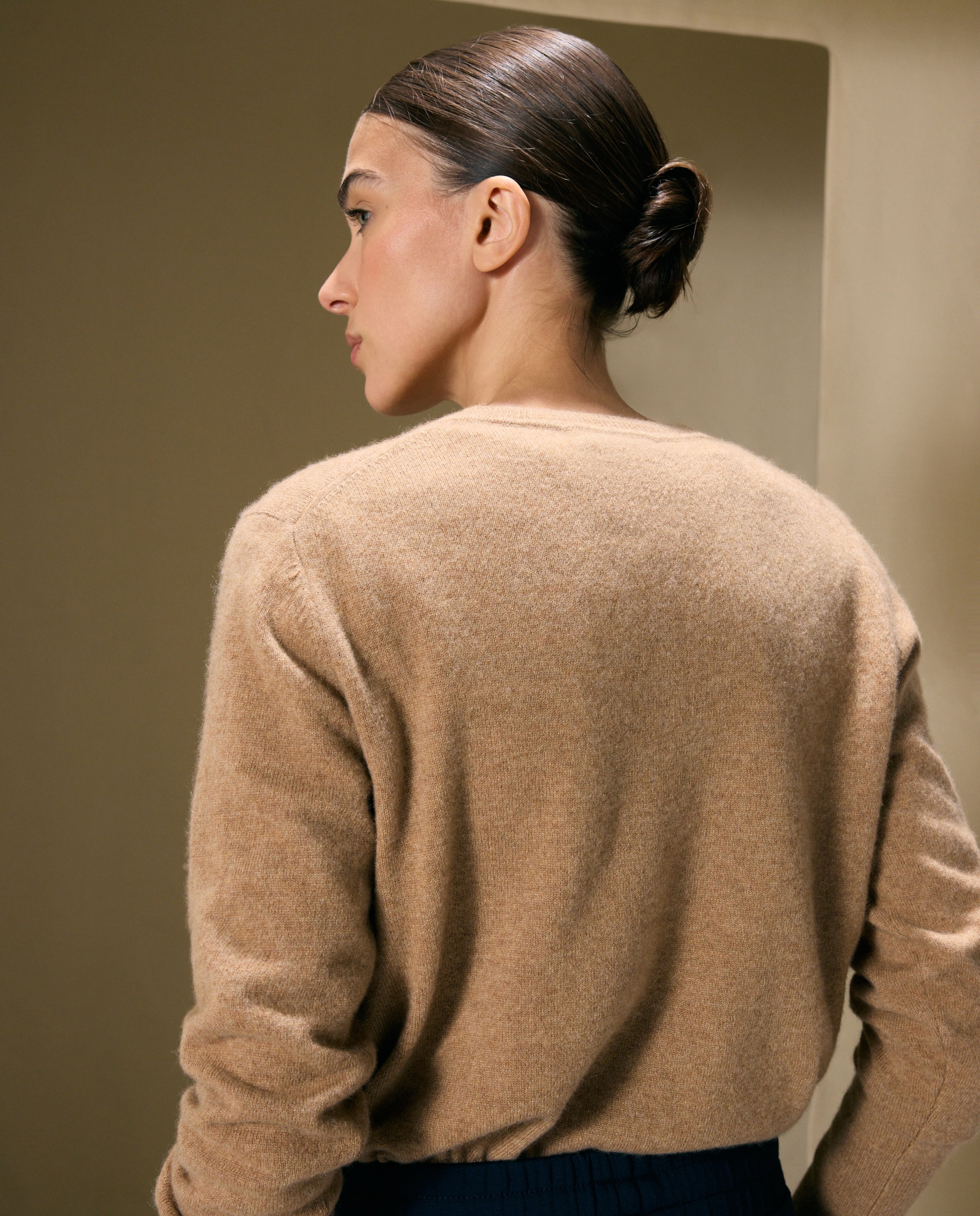 Jersey liso de mujer con manga francesa - Woman El Corte Inglés - 730 Camel 730 Camel-4