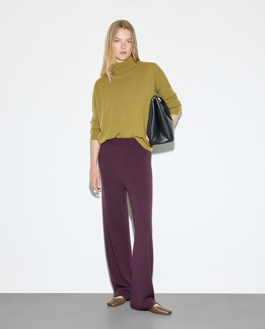 Imagen 0 de Jersey de cashmere liso de mujer