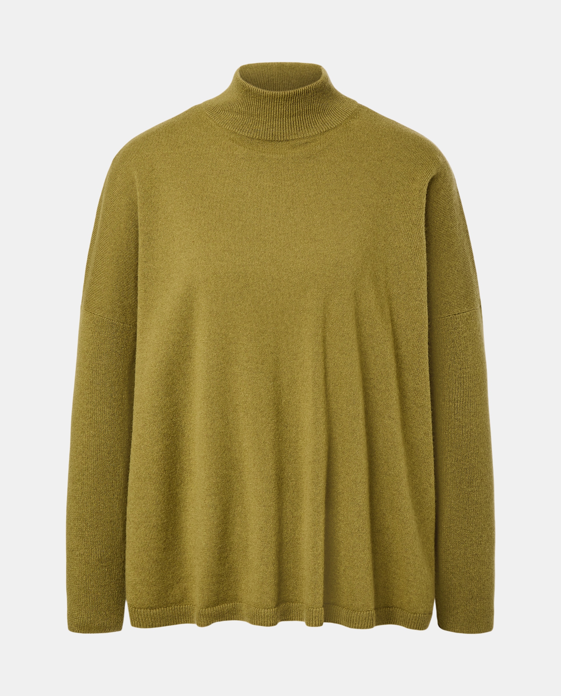 Camisola de Caxemira Lisa 560 Azeitona-5