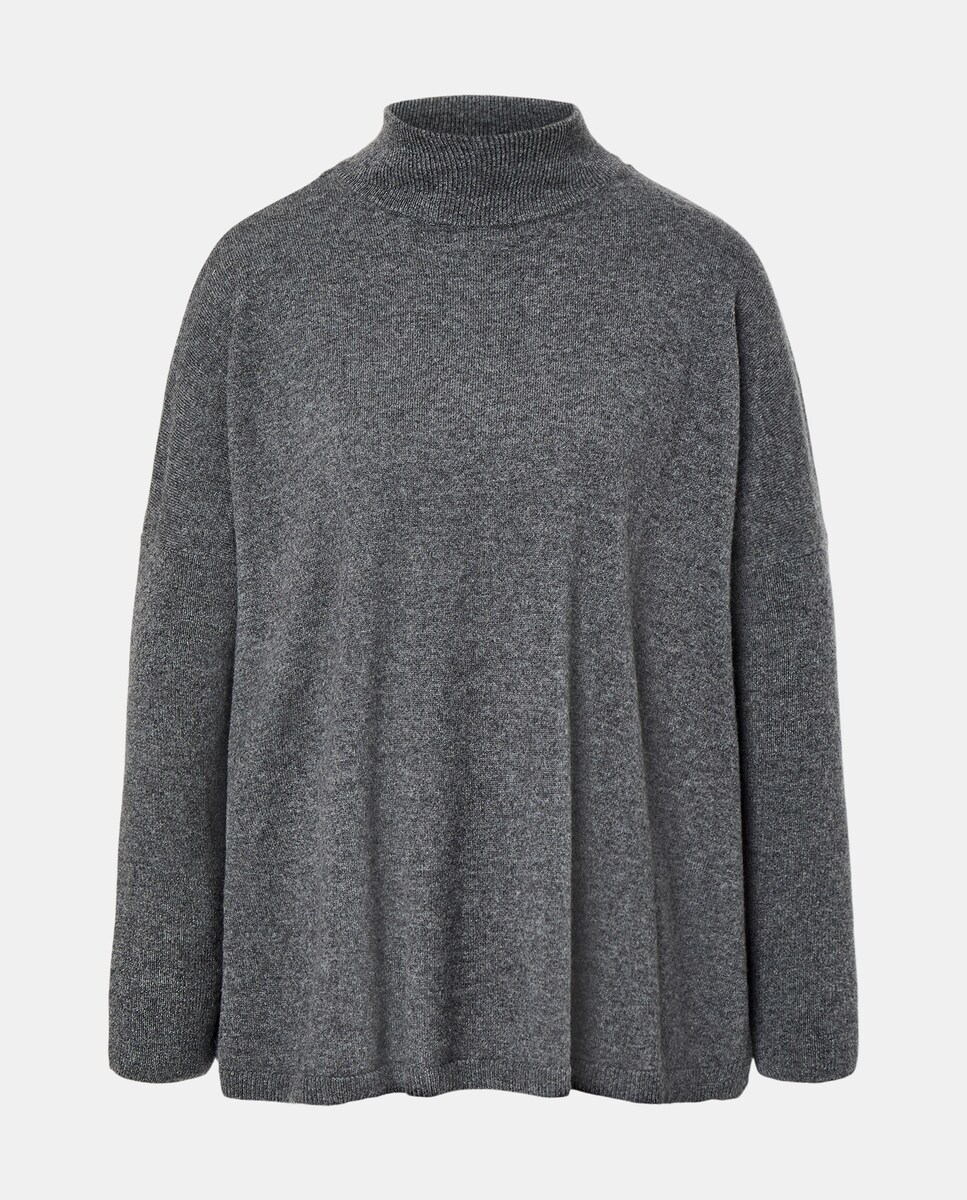 Camisola de Caxemira Lisa 830 Antracite-4