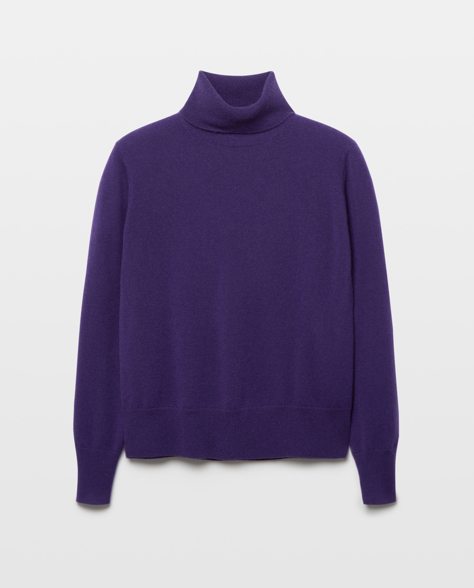 Jersey de mujer en cashmere con cuello cisne - Woman El Corte Inglés - Morado Morado-4