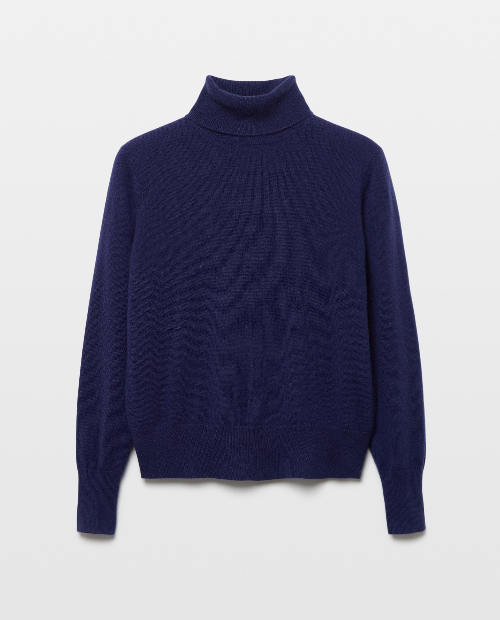 Jersey de mujer en cashmere con cuello cisne - Woman El Corte Inglés - Azul marino Azul marino-4