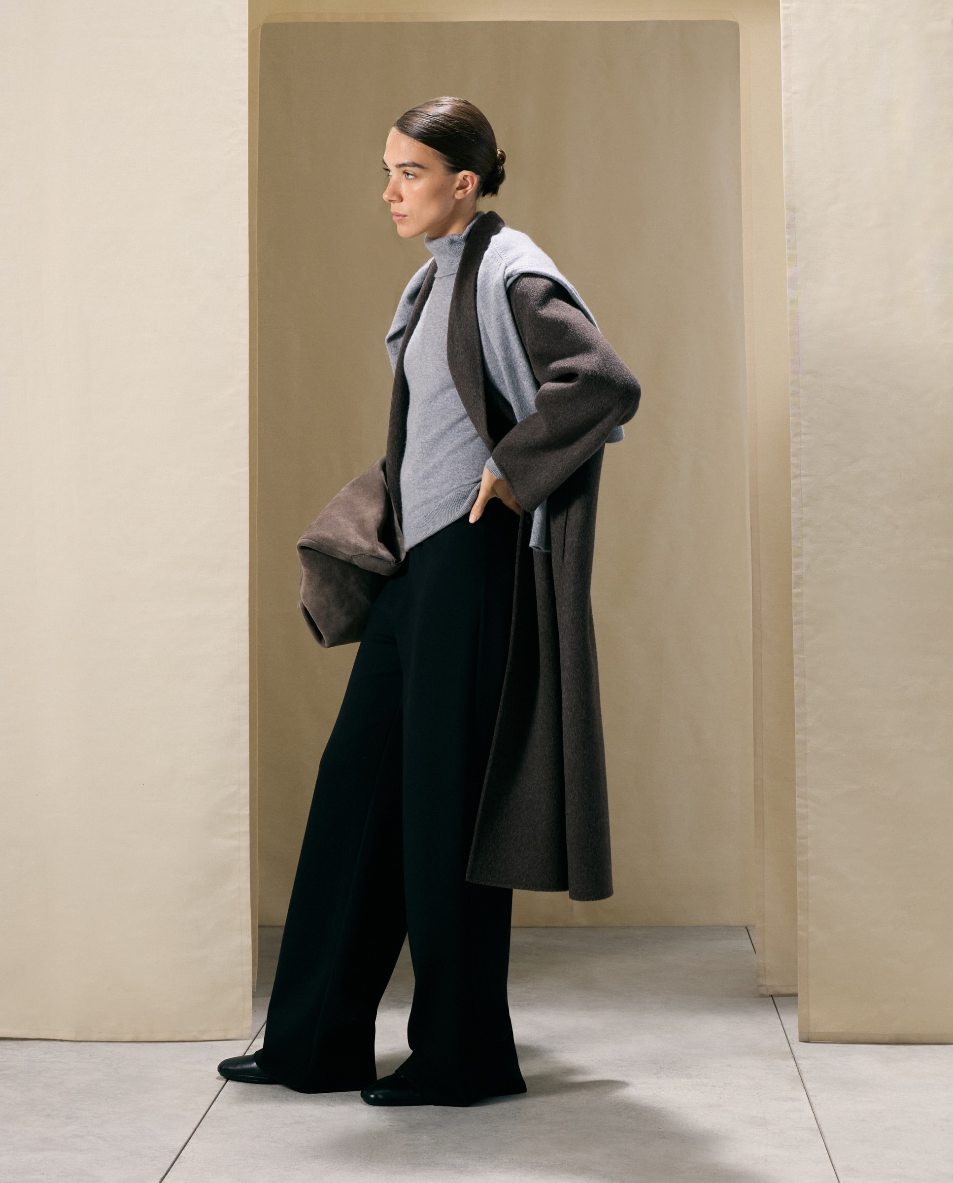 Jersey de mujer en cashmere con cuello cisne - Woman El Corte Inglés - 820 Gris medio 820 Gris medio-2