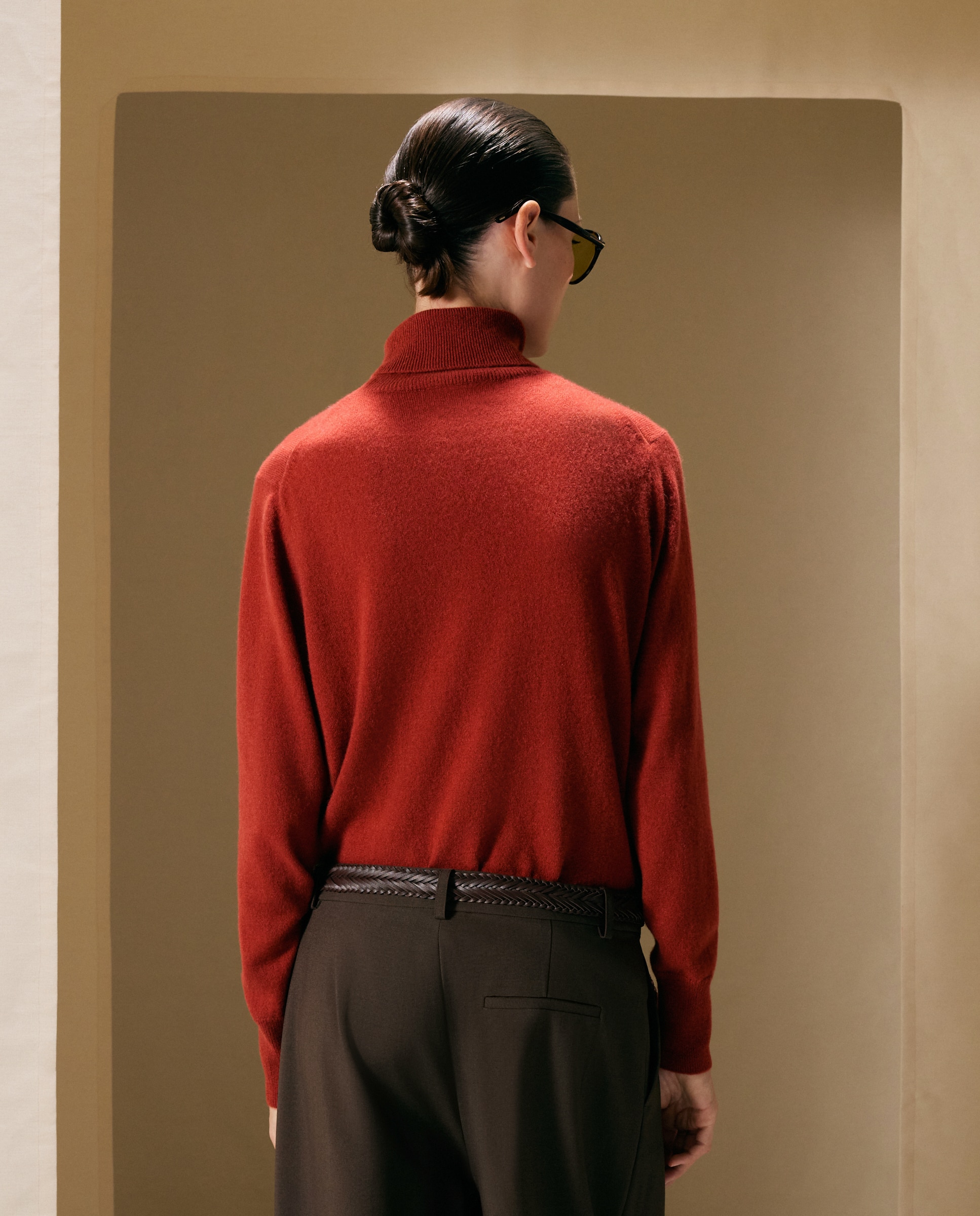 Jersey de mujer en cashmere con cuello cisne - Woman El Corte Inglés - 770 Terracota 770 Terracota-3