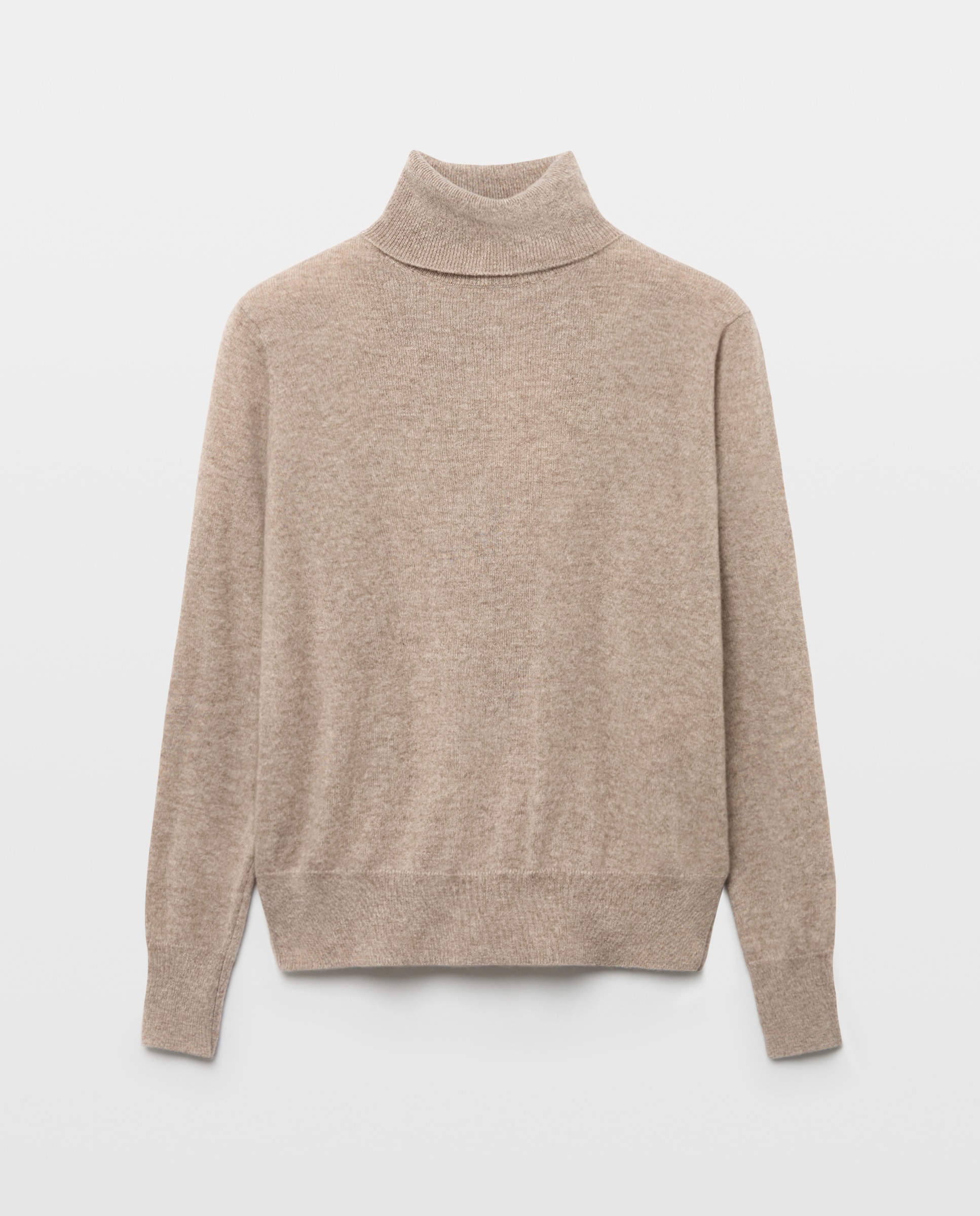Jersey de mujer en cashmere con cuello cisne - Woman El Corte Inglés - Visón claro Visón claro-4