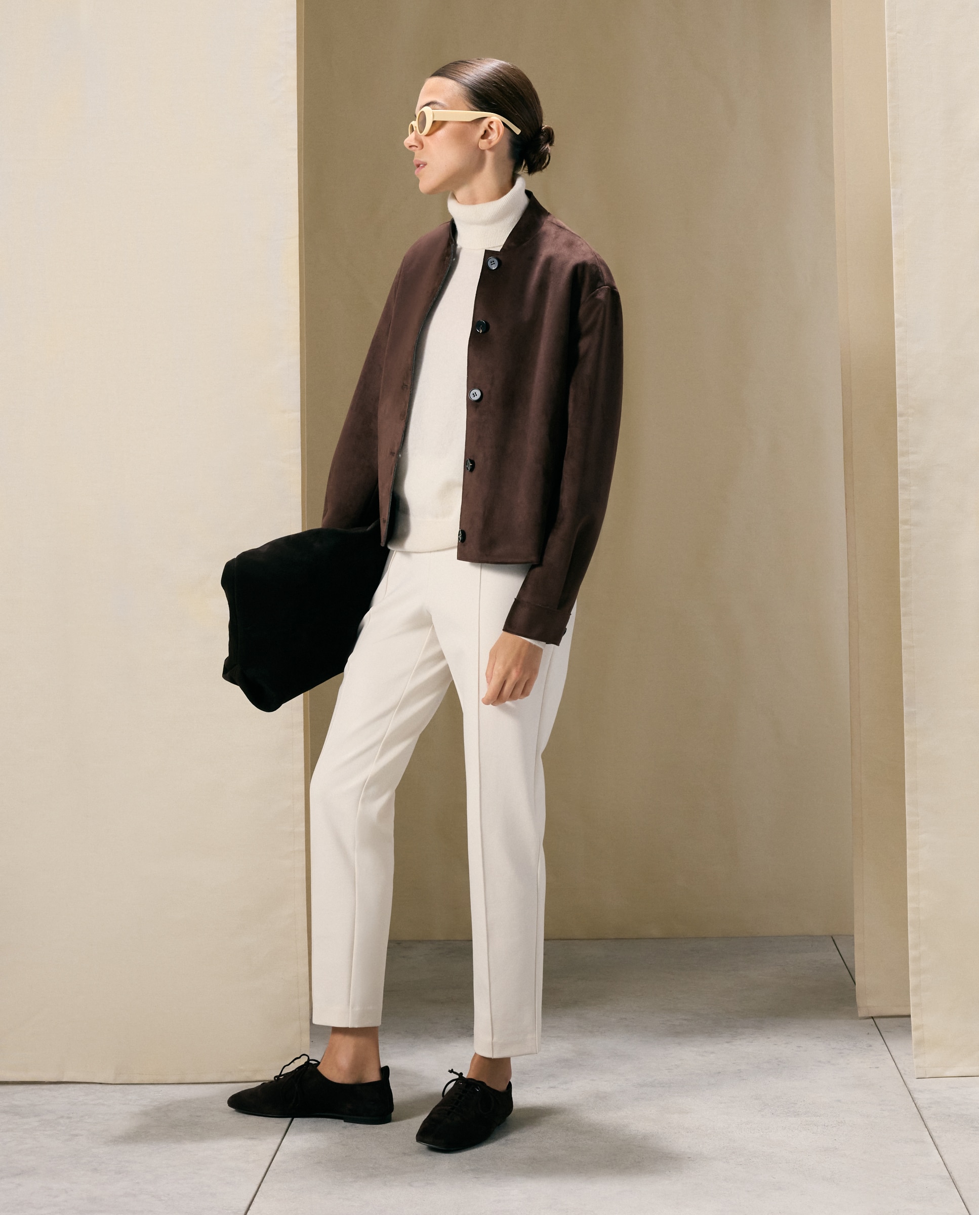 Jersey de mujer en cashmere con cuello cisne - Woman El Corte Inglés - 120 Crudo 120 Crudo-3