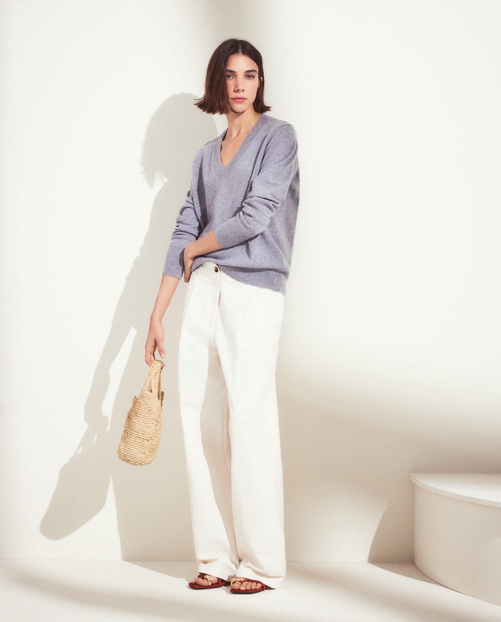 Woman El Corte Inglés - Jersey Pico 100% CASHMERE.