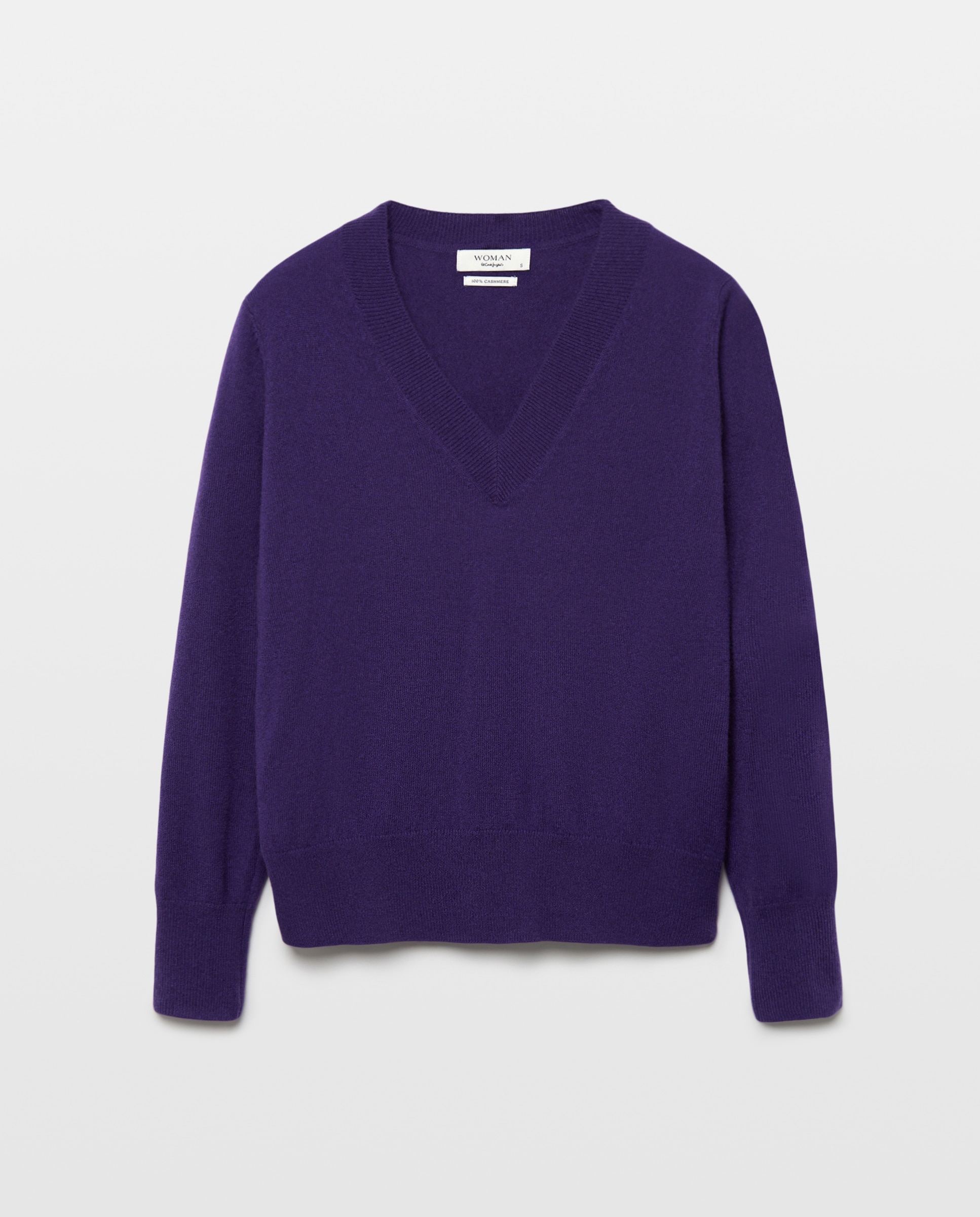 Jersey liso con manga francesa de mujer - Woman El Corte Inglés - Morado Morado-4