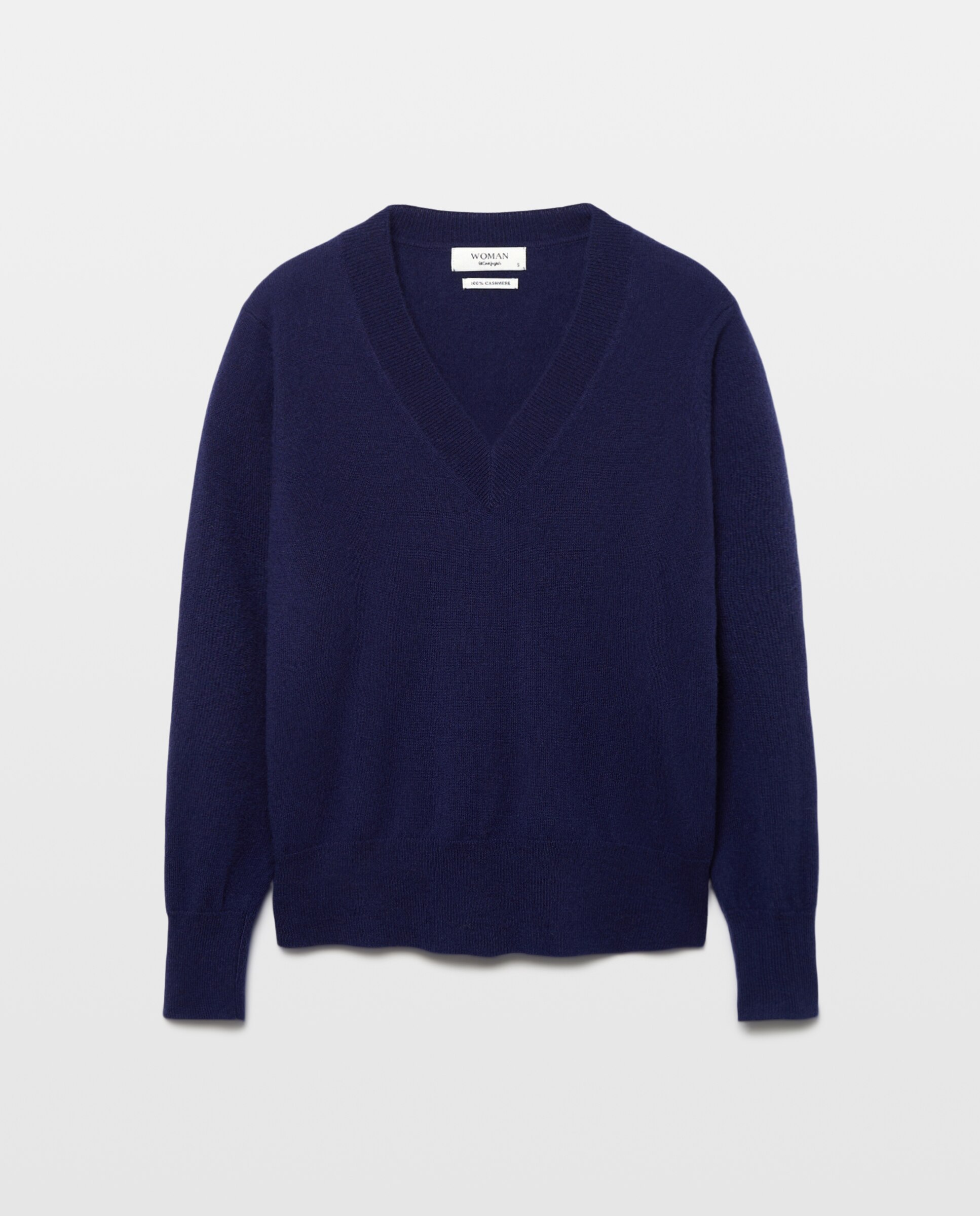 Jersey liso con manga francesa de mujer - Woman El Corte Inglés - Azul marino Azul marino-4
