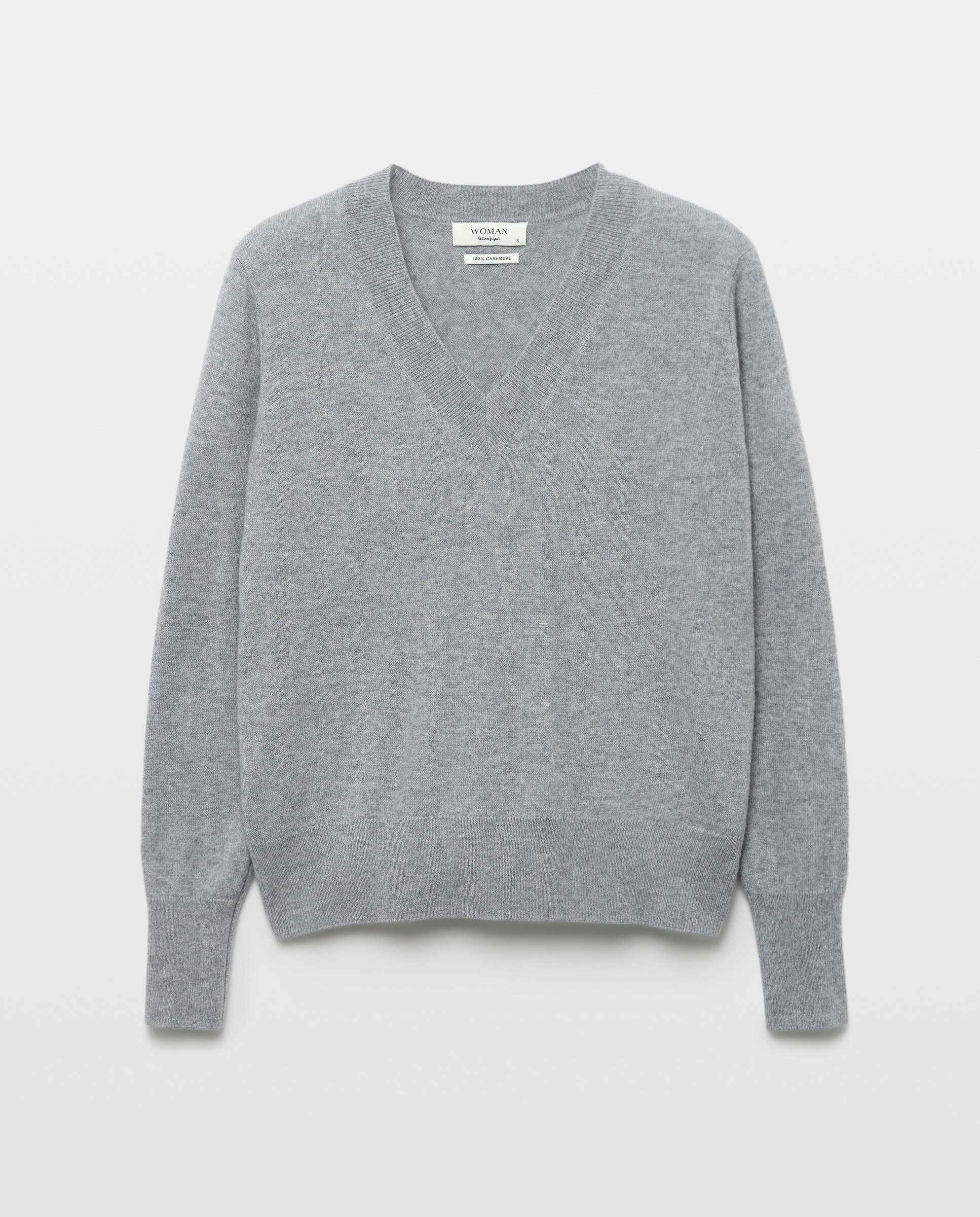 Jersey liso con manga francesa de mujer - Woman El Corte Inglés - 820 Gris medio 820 Gris medio-4