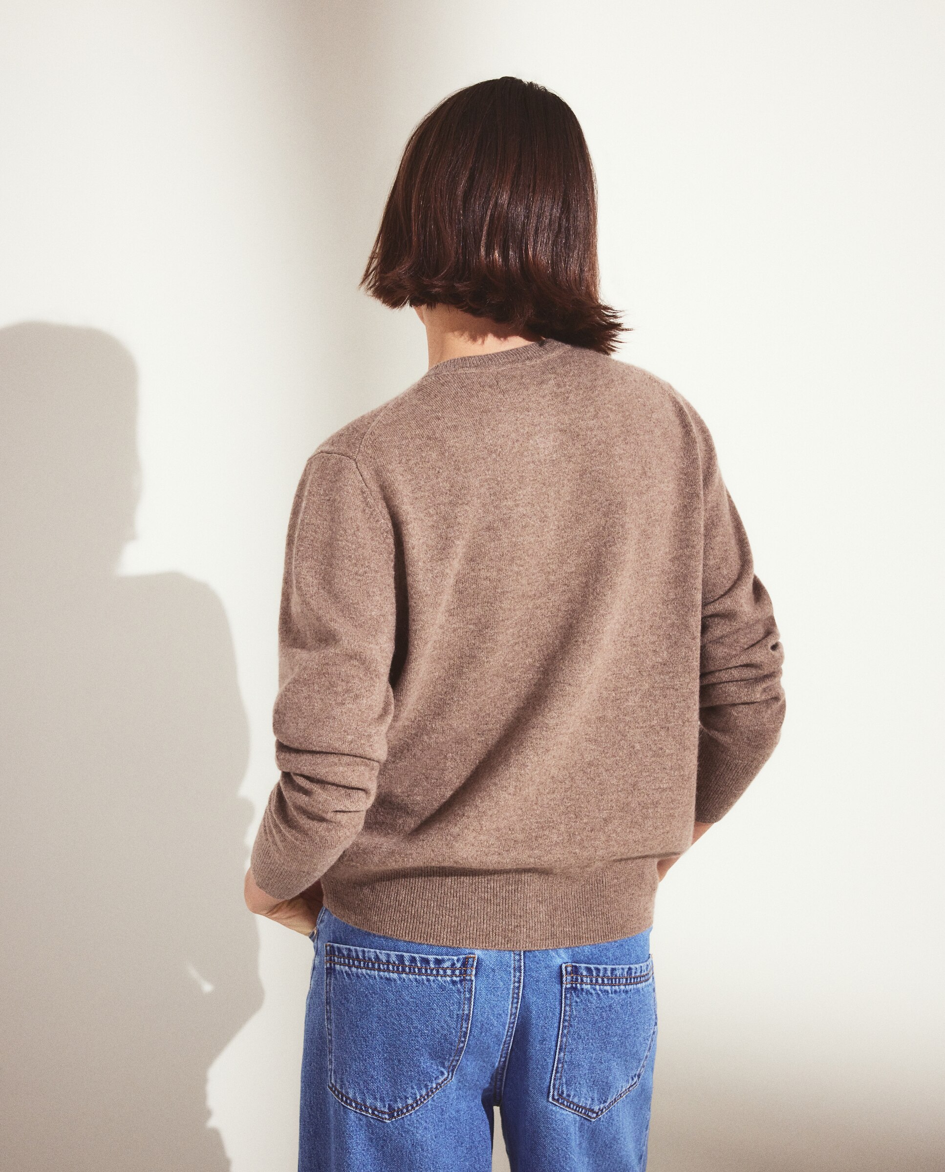 Chaqueta básica 100% CASHMERE - Woman El Corte Inglés - 120 Crudo Visón oscuro-4
