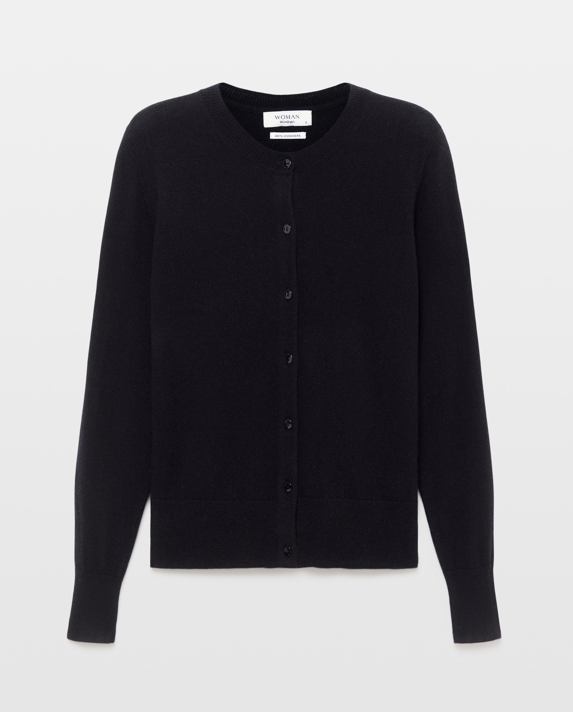 Chaqueta de mujer en cashmere con cuello caja - Woman El Corte Inglés - Negro Negro-4
