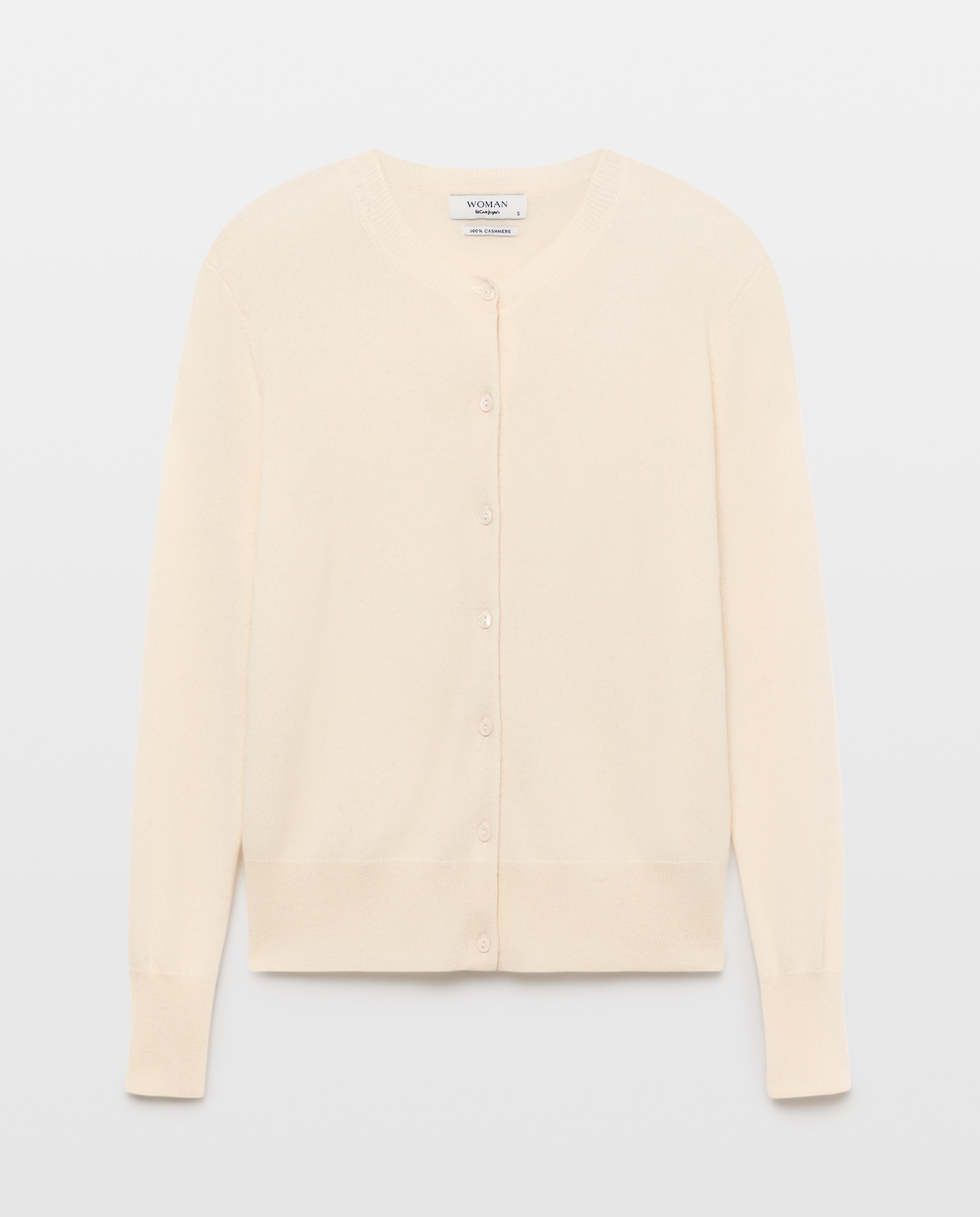 Chaqueta de mujer en cashmere con cuello caja - Woman El Corte Inglés - 120 Crudo 120 Crudo-4