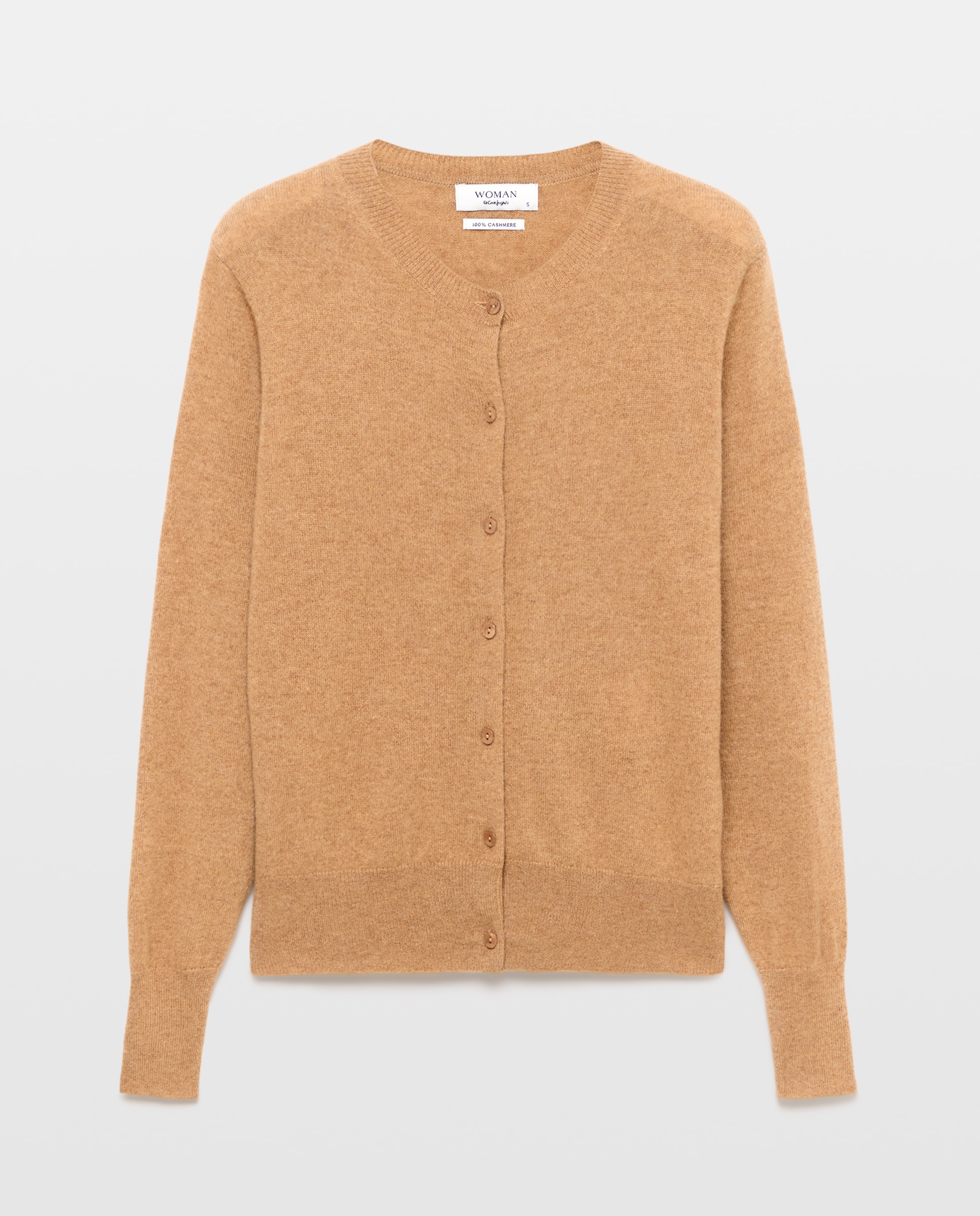 Chaqueta de mujer en cashmere con cuello caja - Woman El Corte Inglés - 730 Camel 730 Camel-4