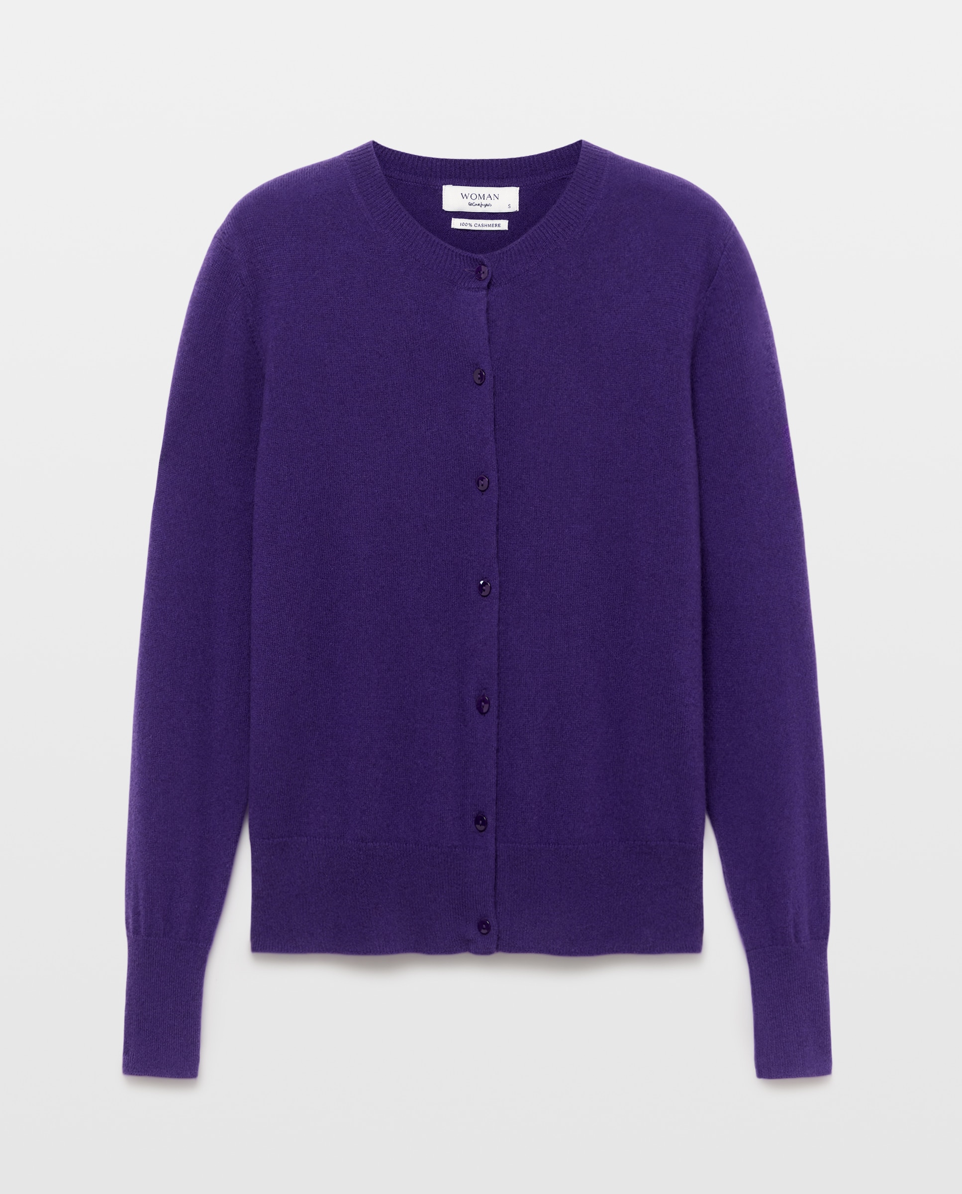 Chaqueta de mujer en cashmere con cuello caja - Woman El Corte Inglés - Morado Morado-4