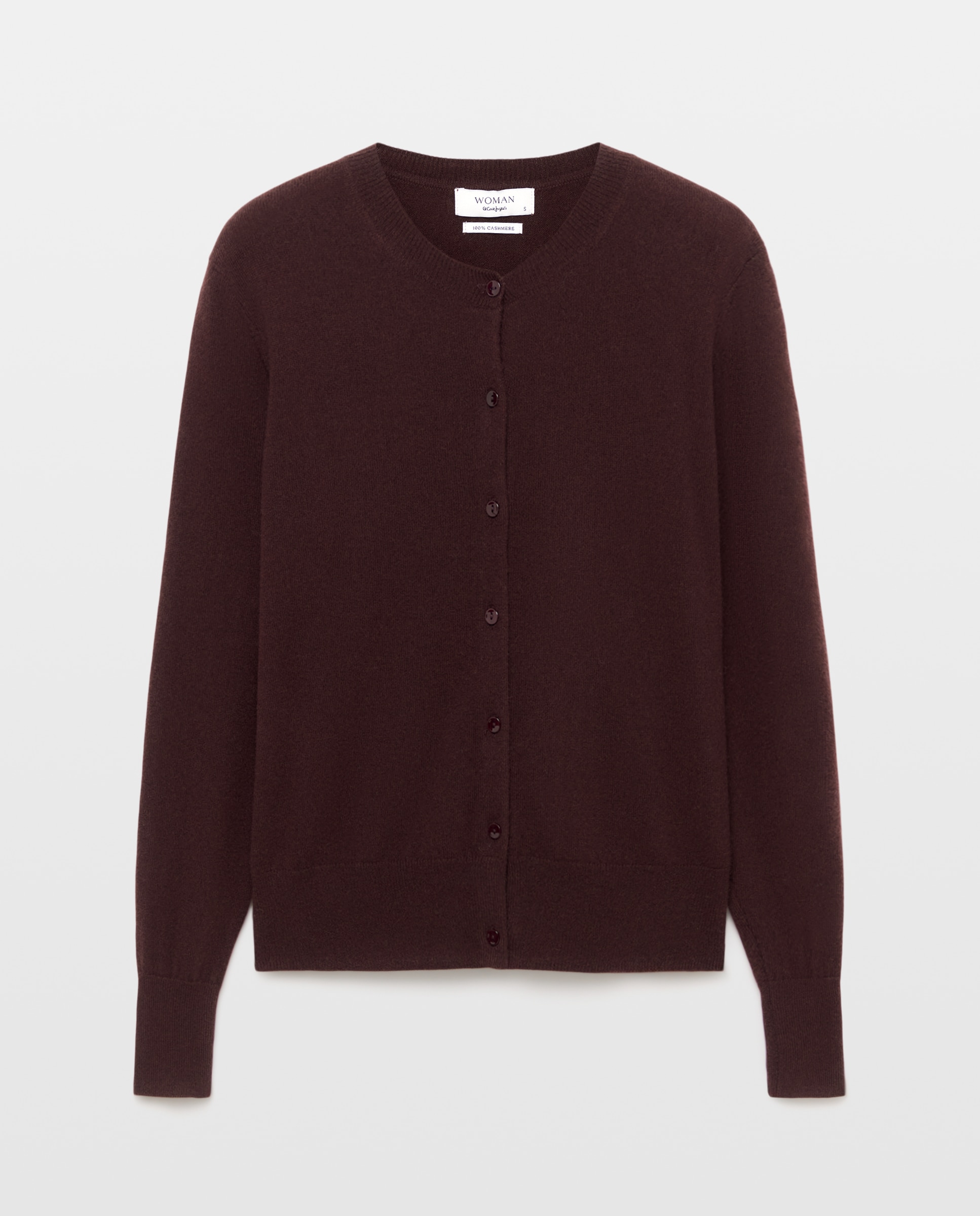 Chaqueta de mujer en cashmere con cuello caja - Woman El Corte Inglés - Marrón Marrón-4