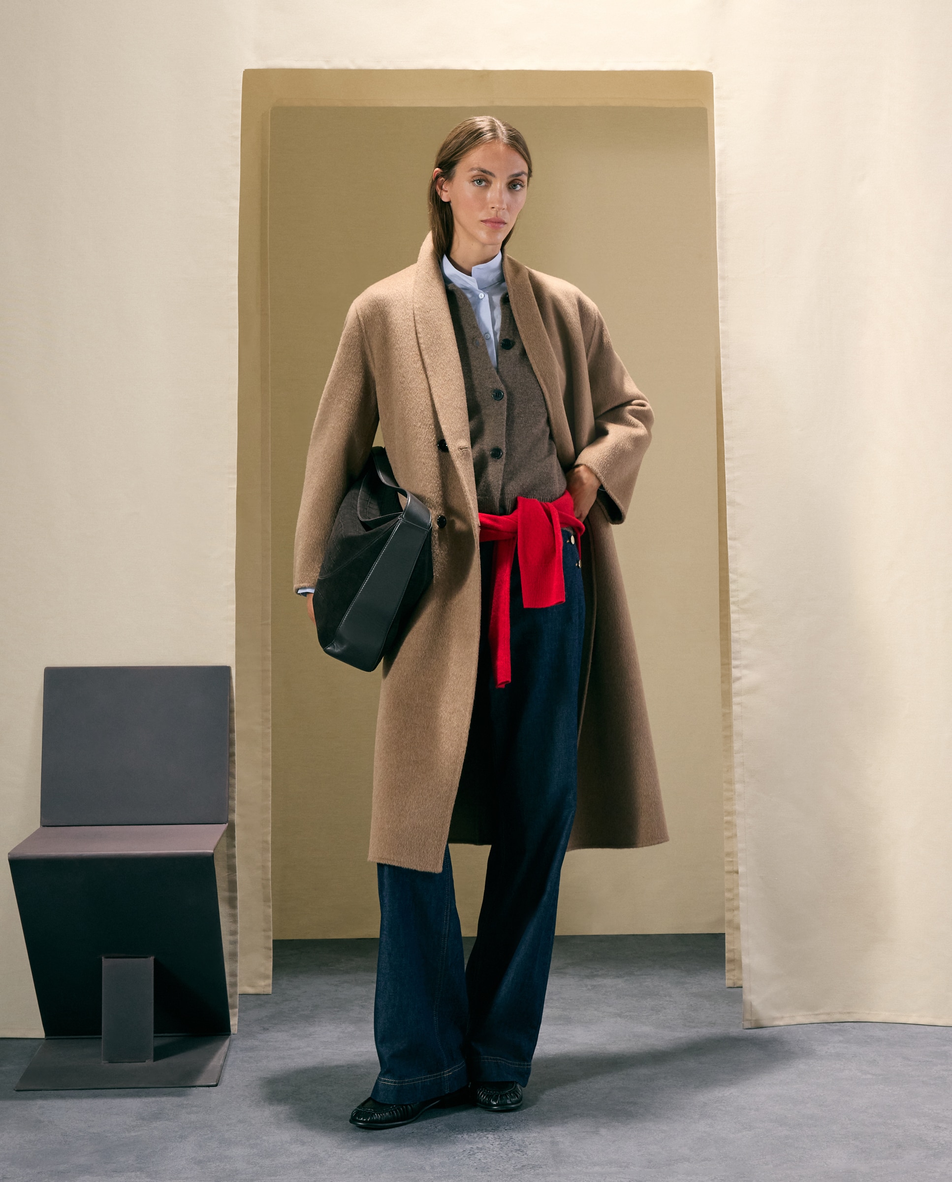Chaqueta polo de mujer en cashmere - Woman El Corte Inglés - Visón oscuro Visón oscuro-2