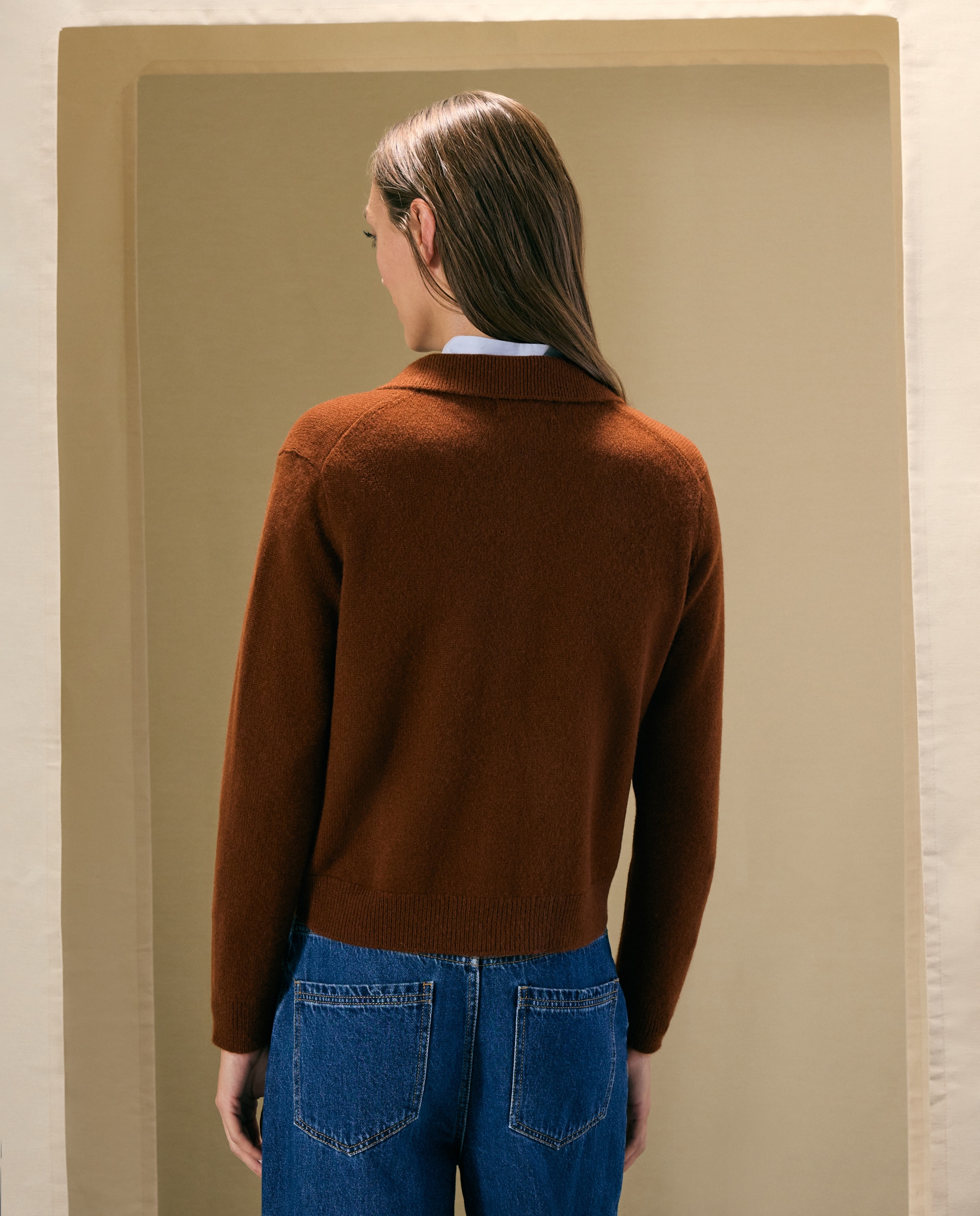 Chaqueta polo de mujer en cashmere - Woman El Corte Inglés - 740 Tabaco 740 Tabaco-3