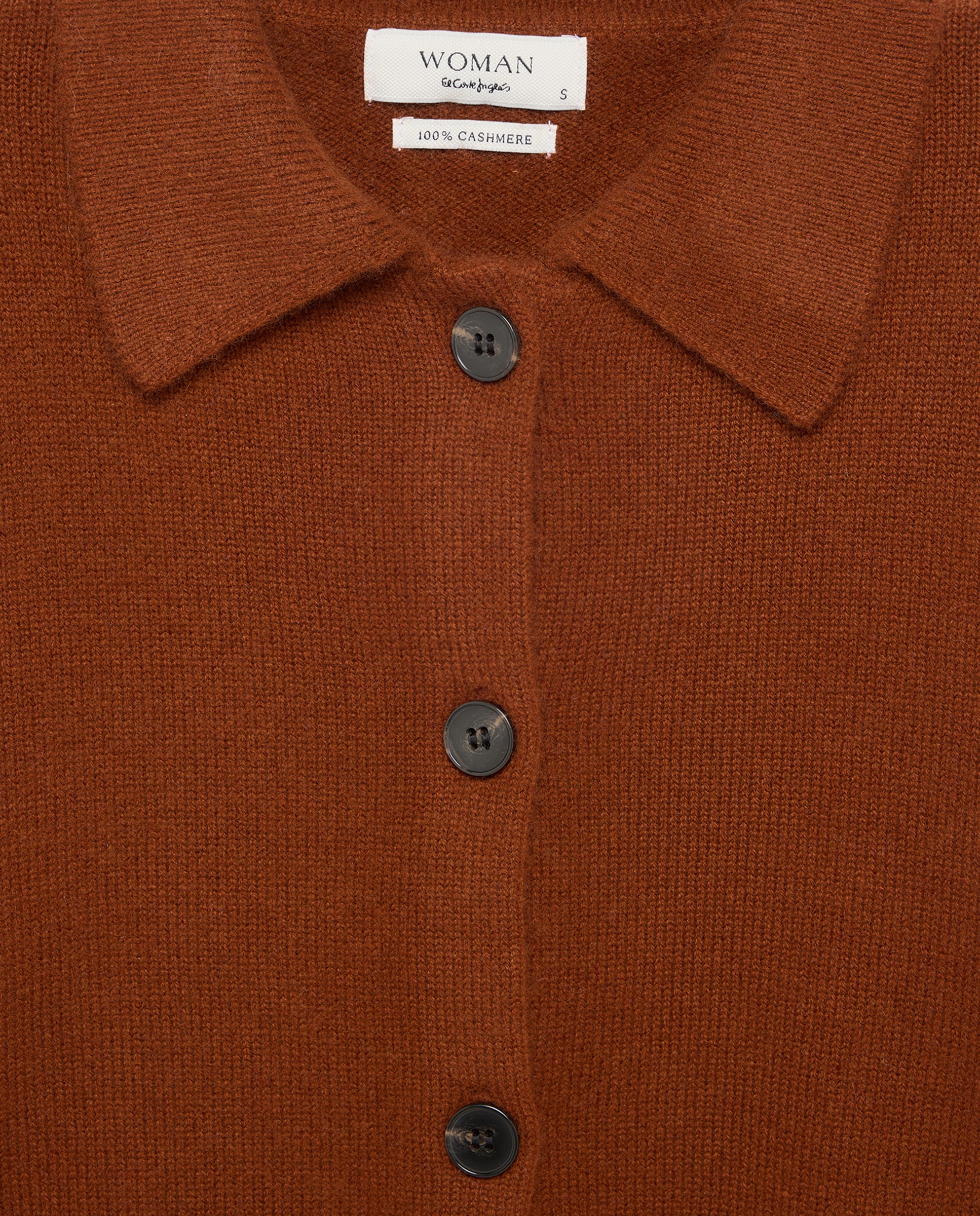 Chaqueta polo de mujer en cashmere - Woman El Corte Inglés - 740 Tabaco 740 Tabaco-5