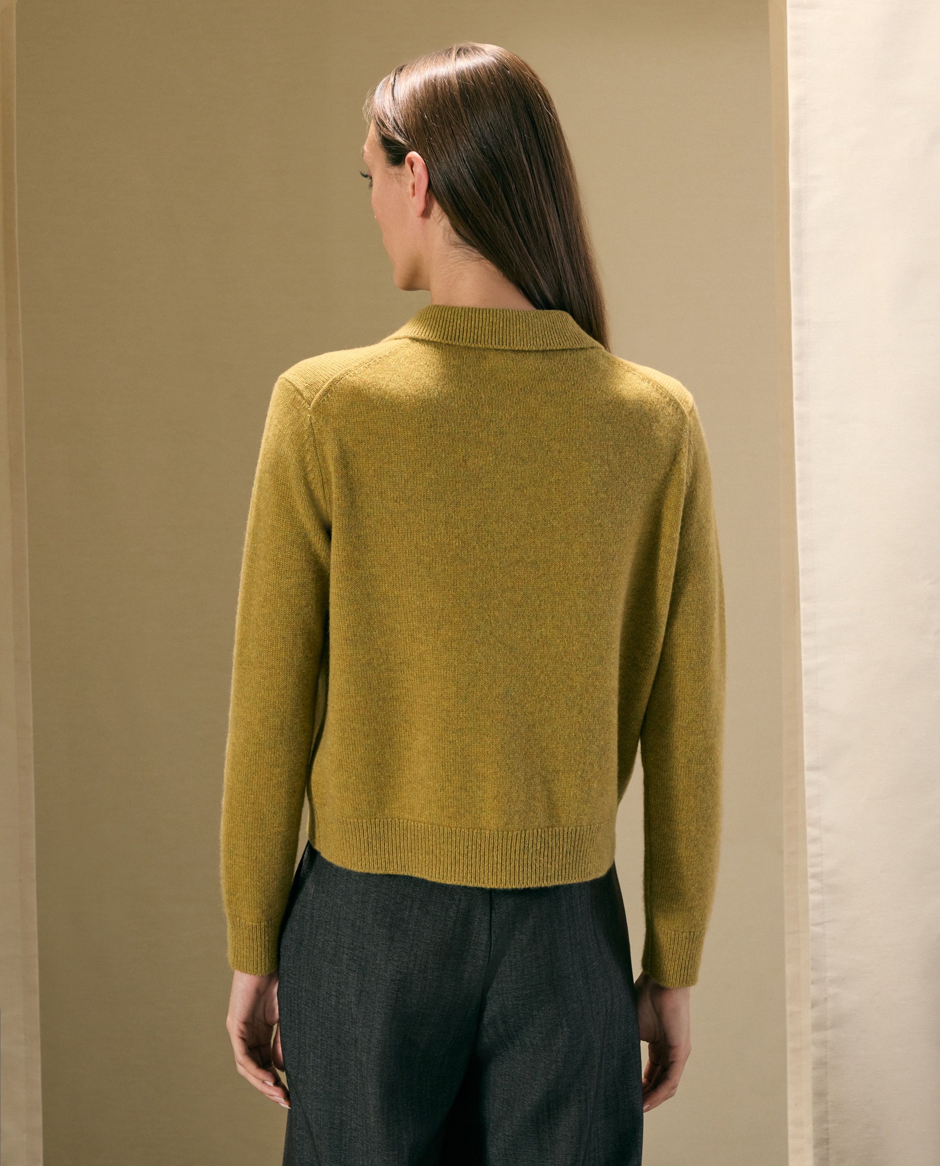 Chaqueta polo de mujer en cashmere - Woman El Corte Inglés - 370 Ocre 370 Ocre-3