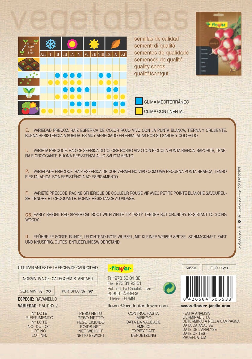 Sobre semillas rabanito 2