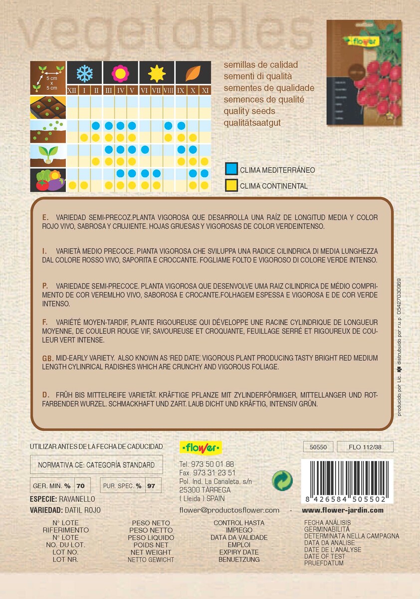 Sobre semillas rabanito 2